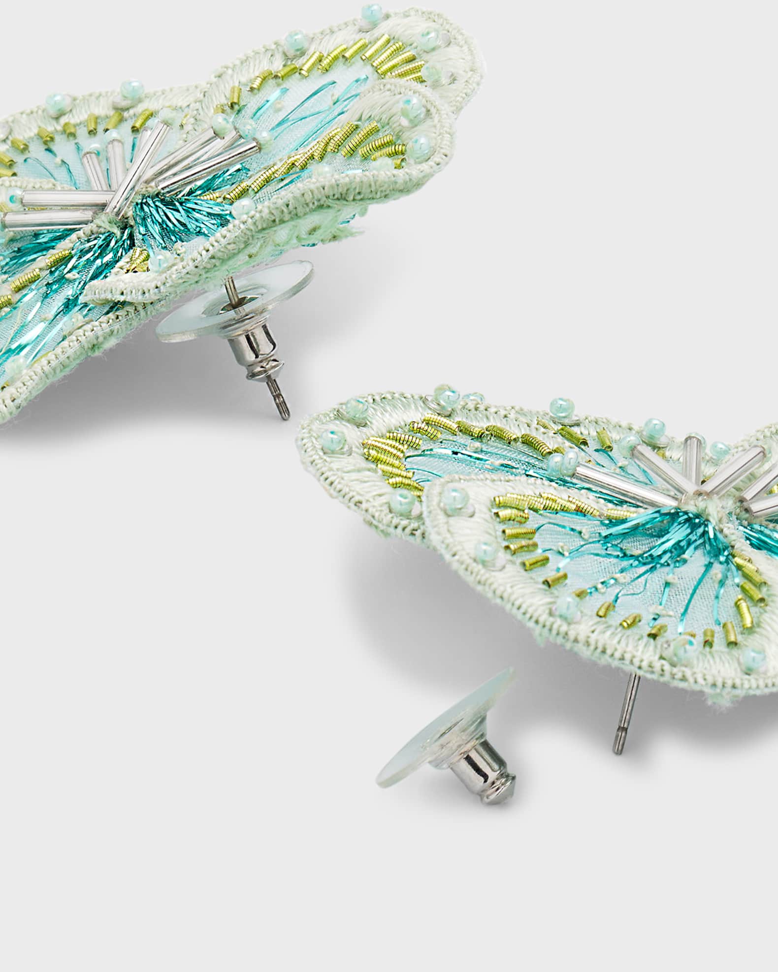 Bailee Stud Earrings - Aqua