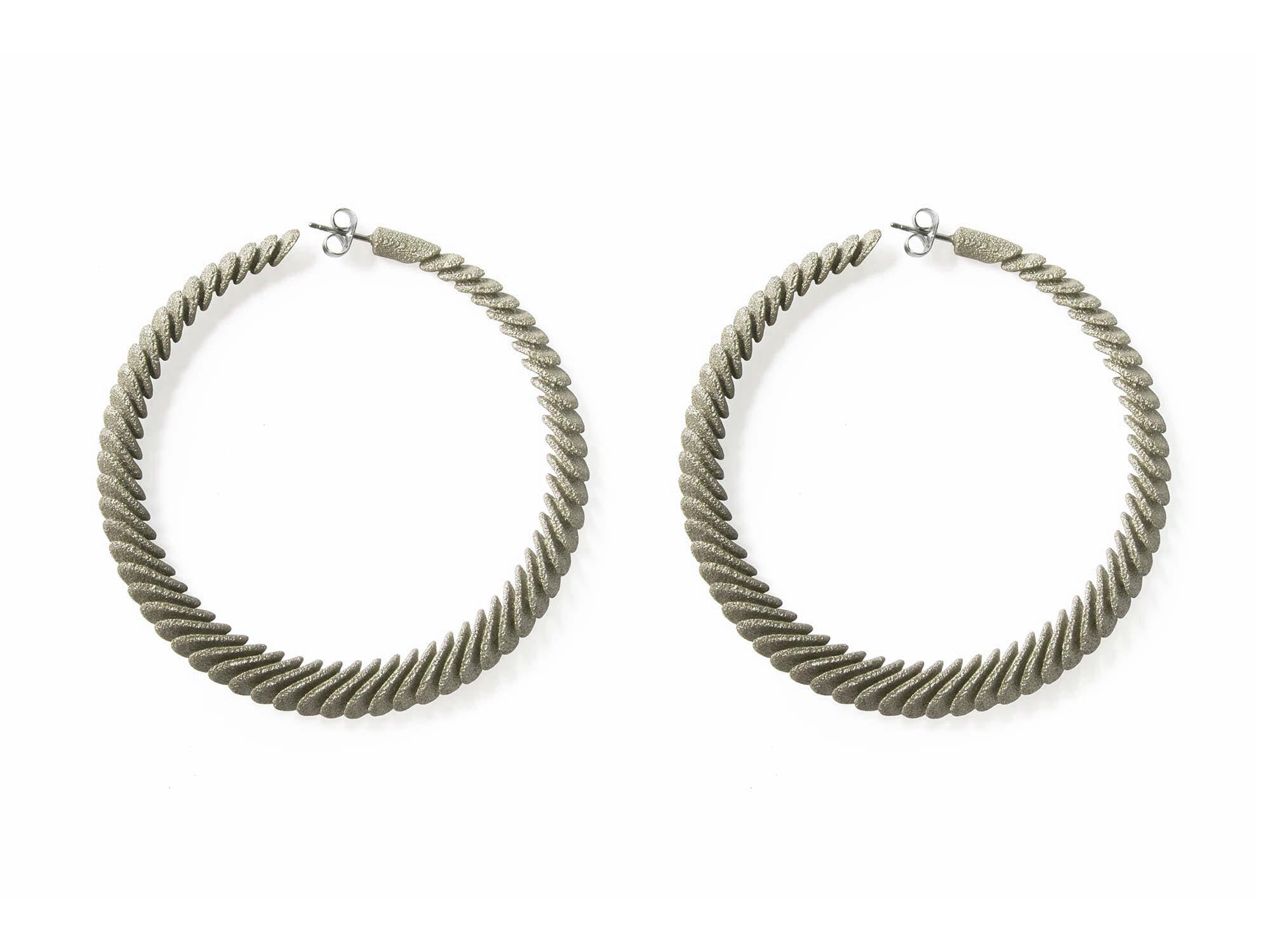Bern Earrings 2 - White Gold