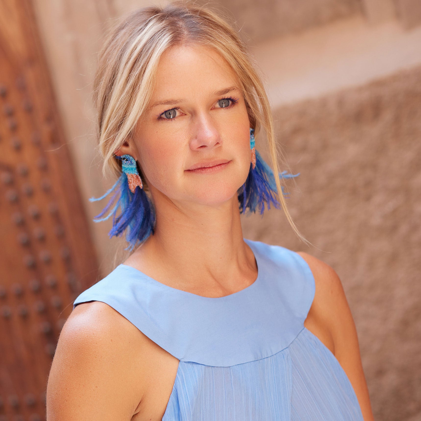 Gianna Earrings - Blue