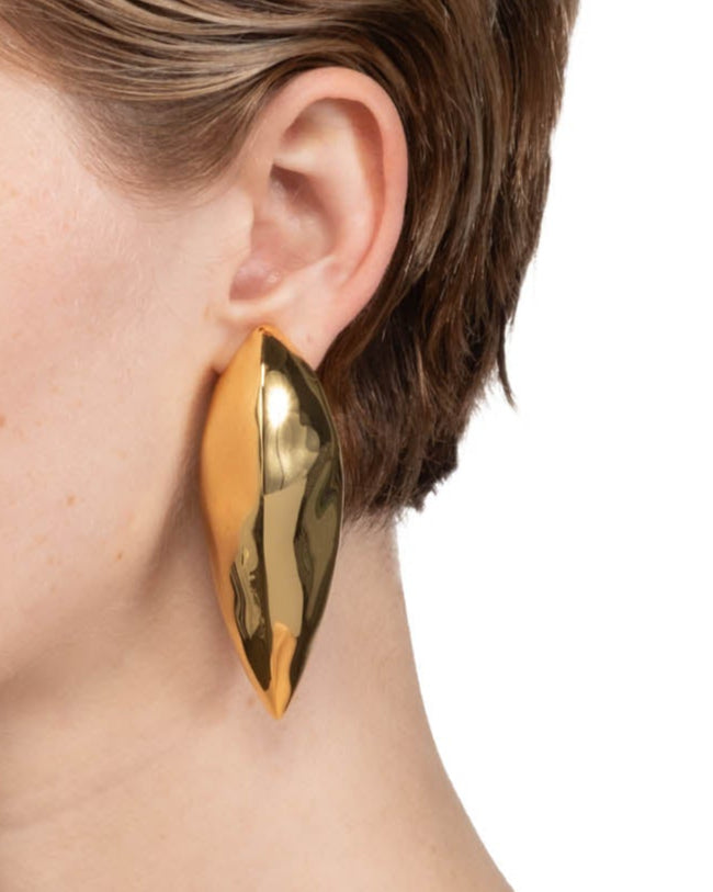 Brut Gold Armor Clip Earring