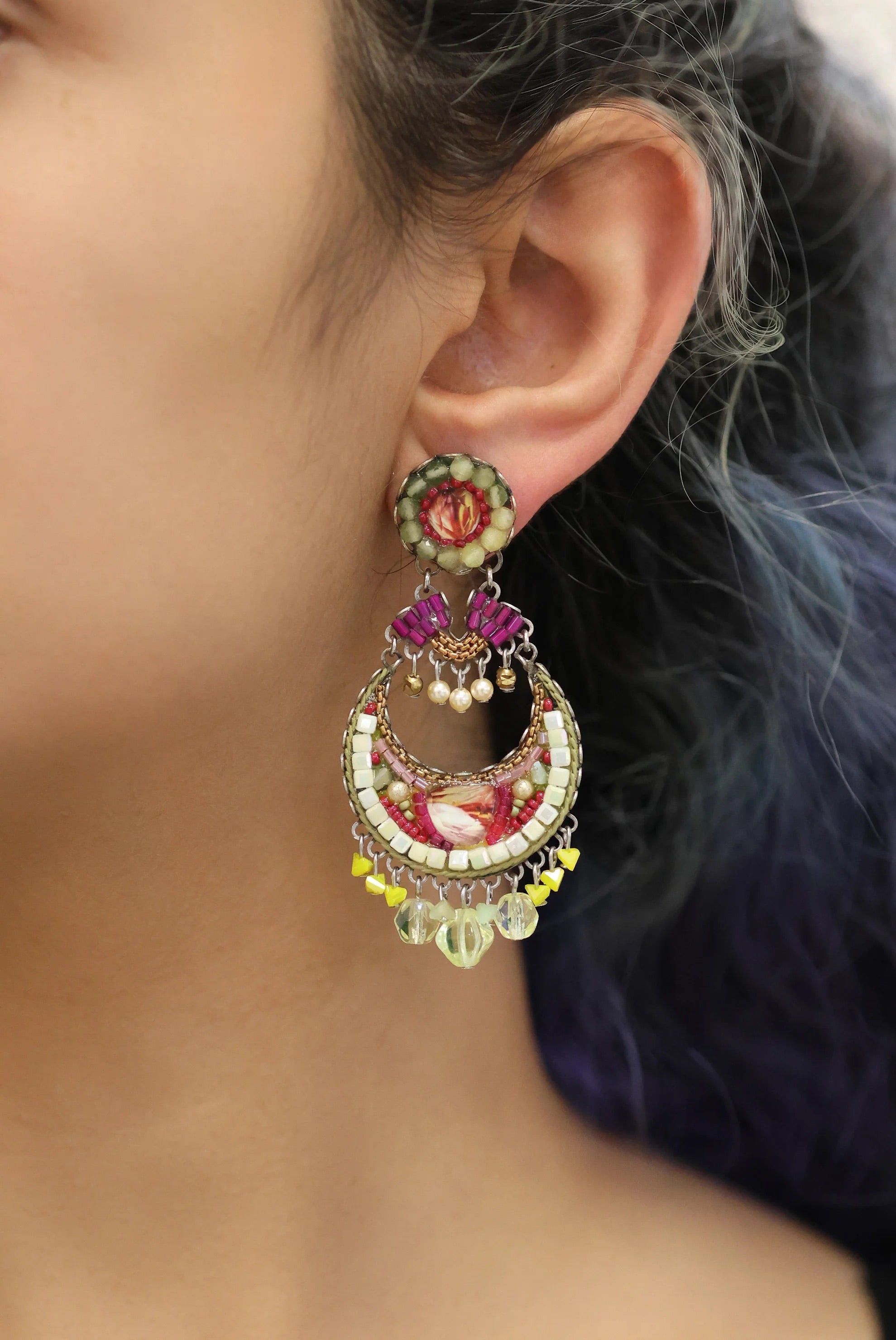 Vibrant Earrings Lemonade Set, Citronella