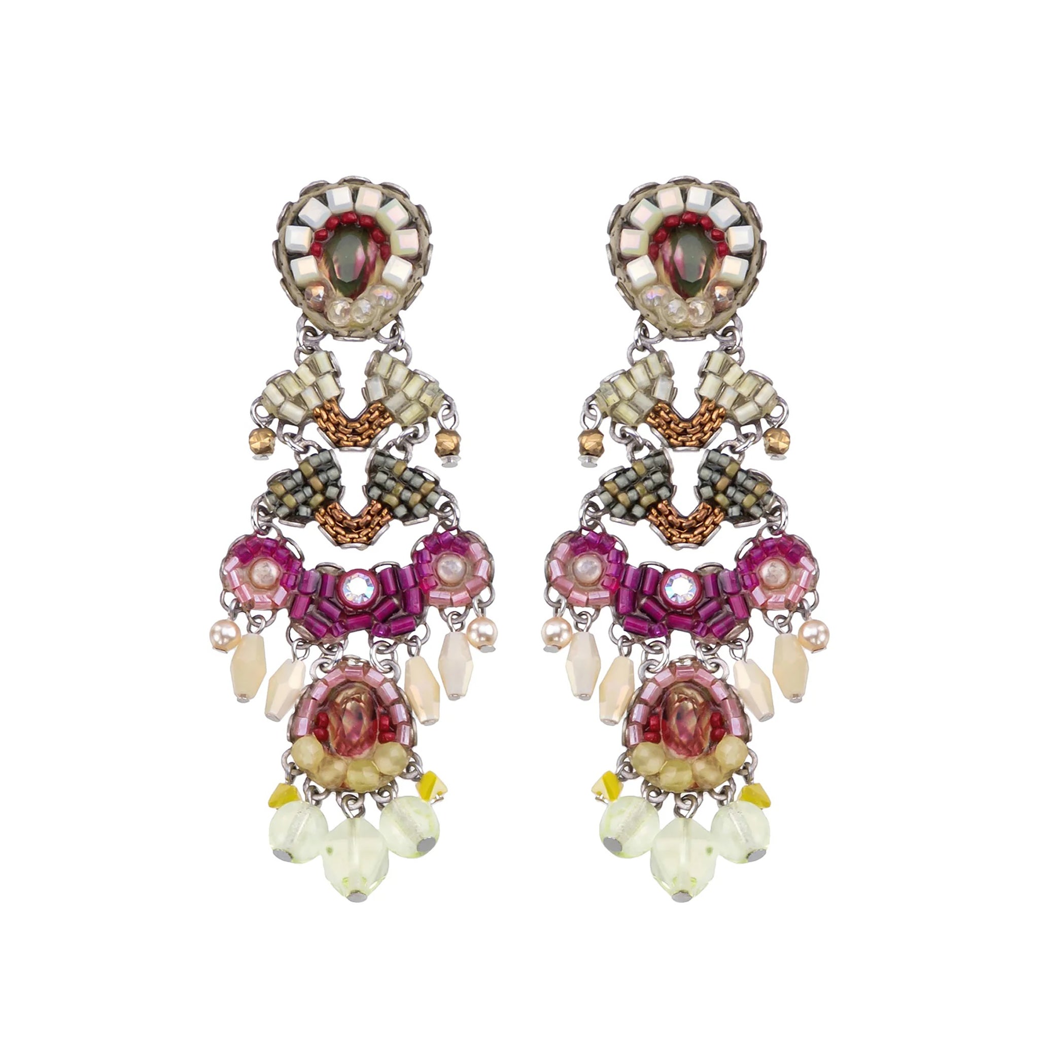 Long Earrings Lemonade Set, Jaune