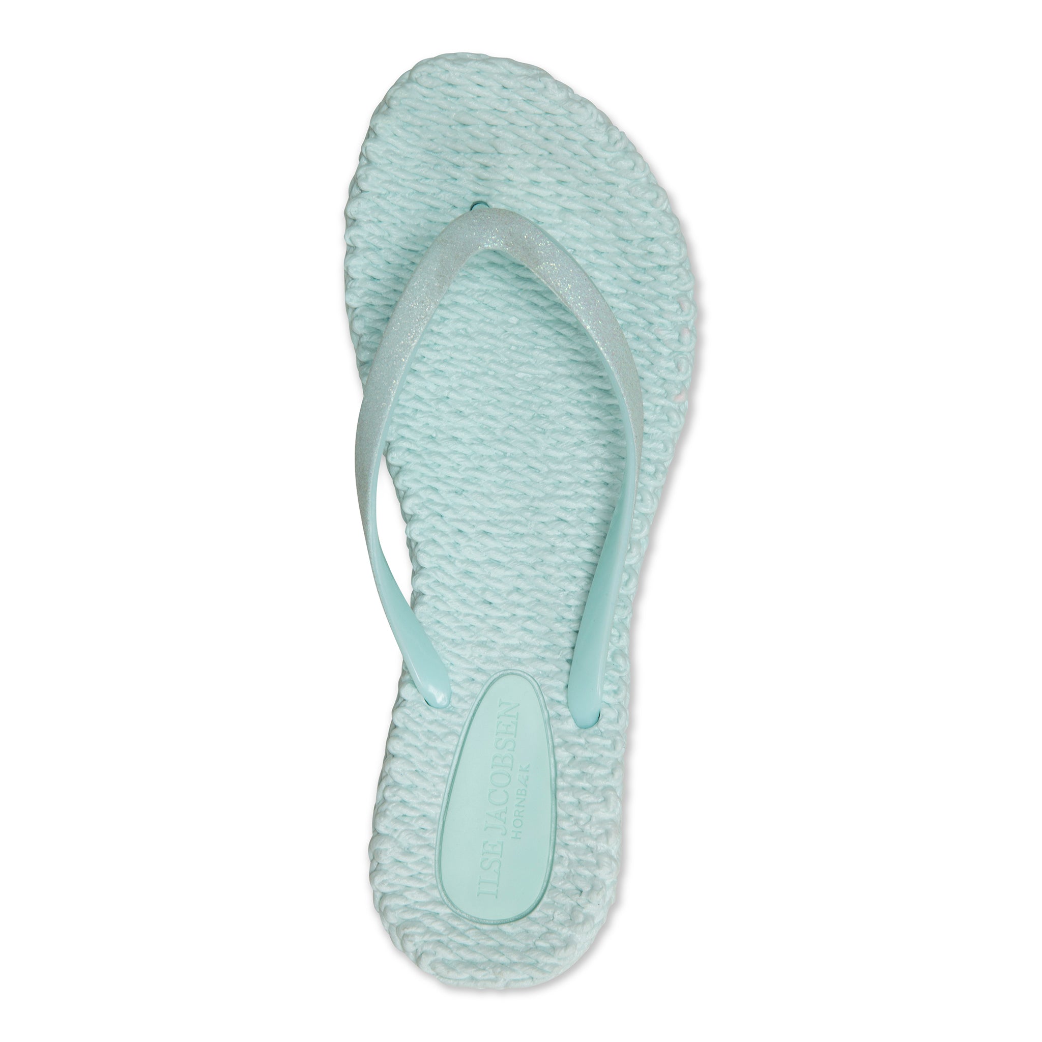 Flip Flop With Glitter - Jade Mint