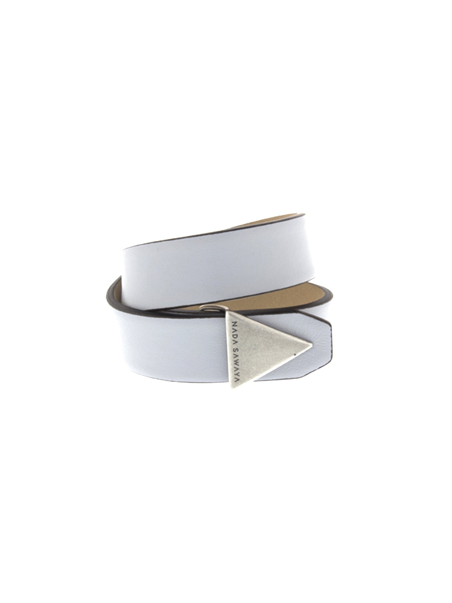 Double Wrap Leather Bracelet - Light Blue