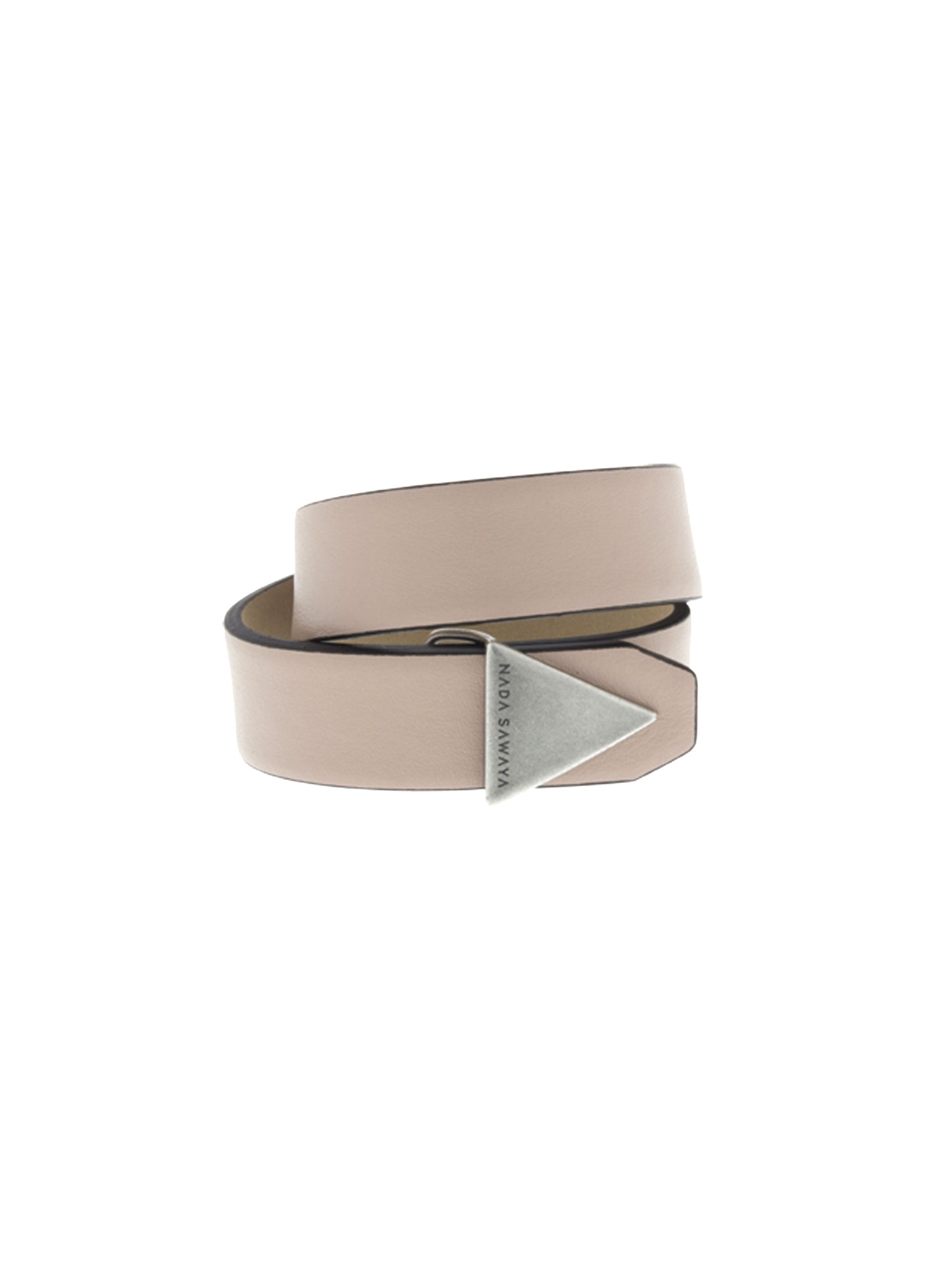 Double Wrap Leather Bracelet - Nude