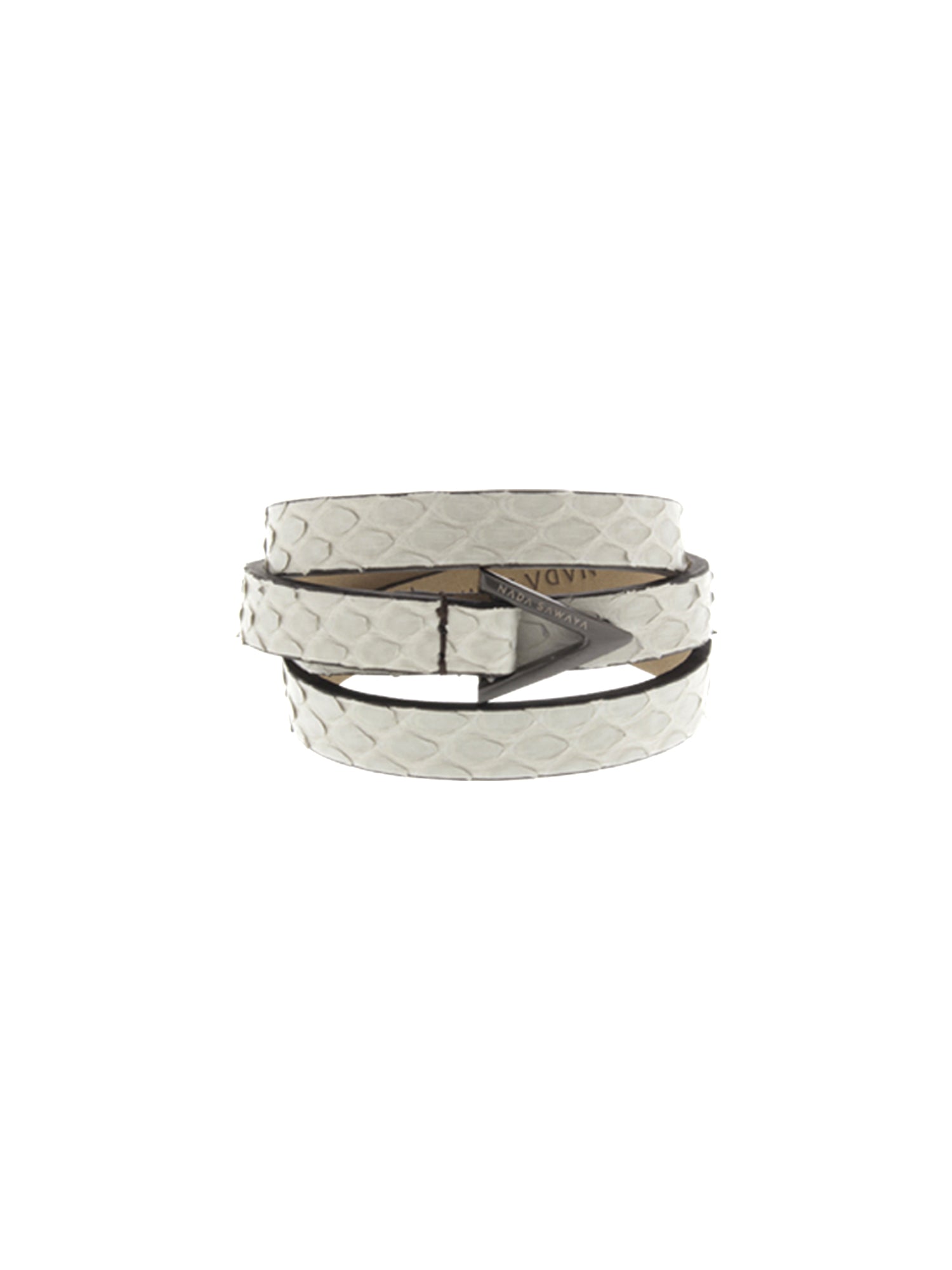 3-Row Wrap Bracelet - Opaque White