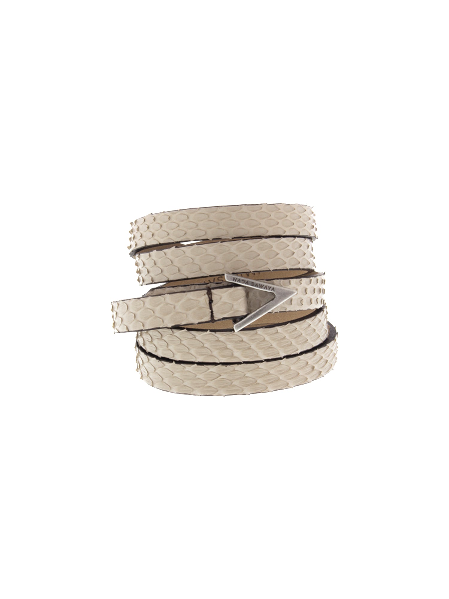 5-Row Wrap Bracelet - Opaque Beige