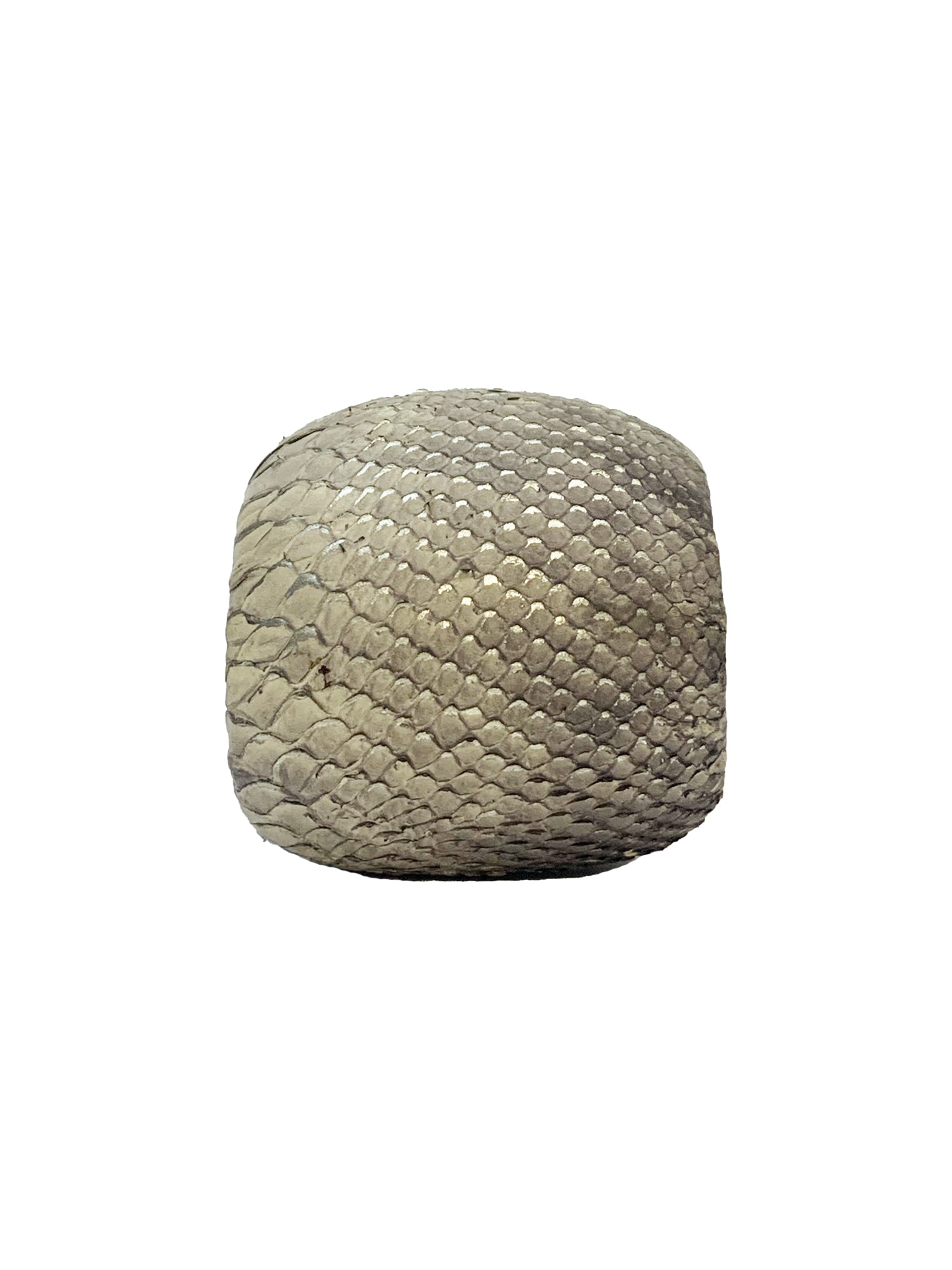 Leather & Wood Bombe Cuff Bracelet - Taupe