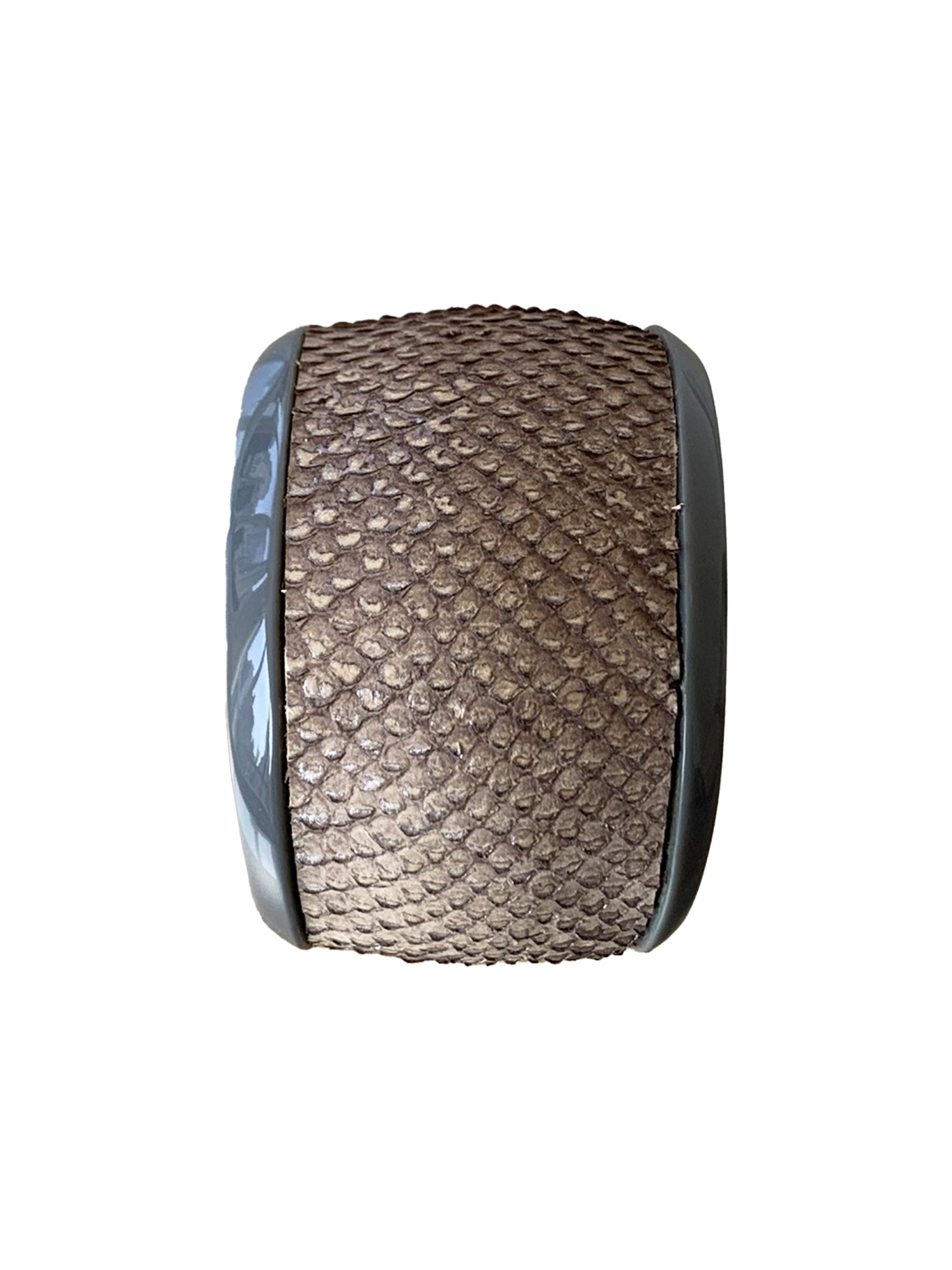 Resin Cuff Bracelet - Grey / Taupe