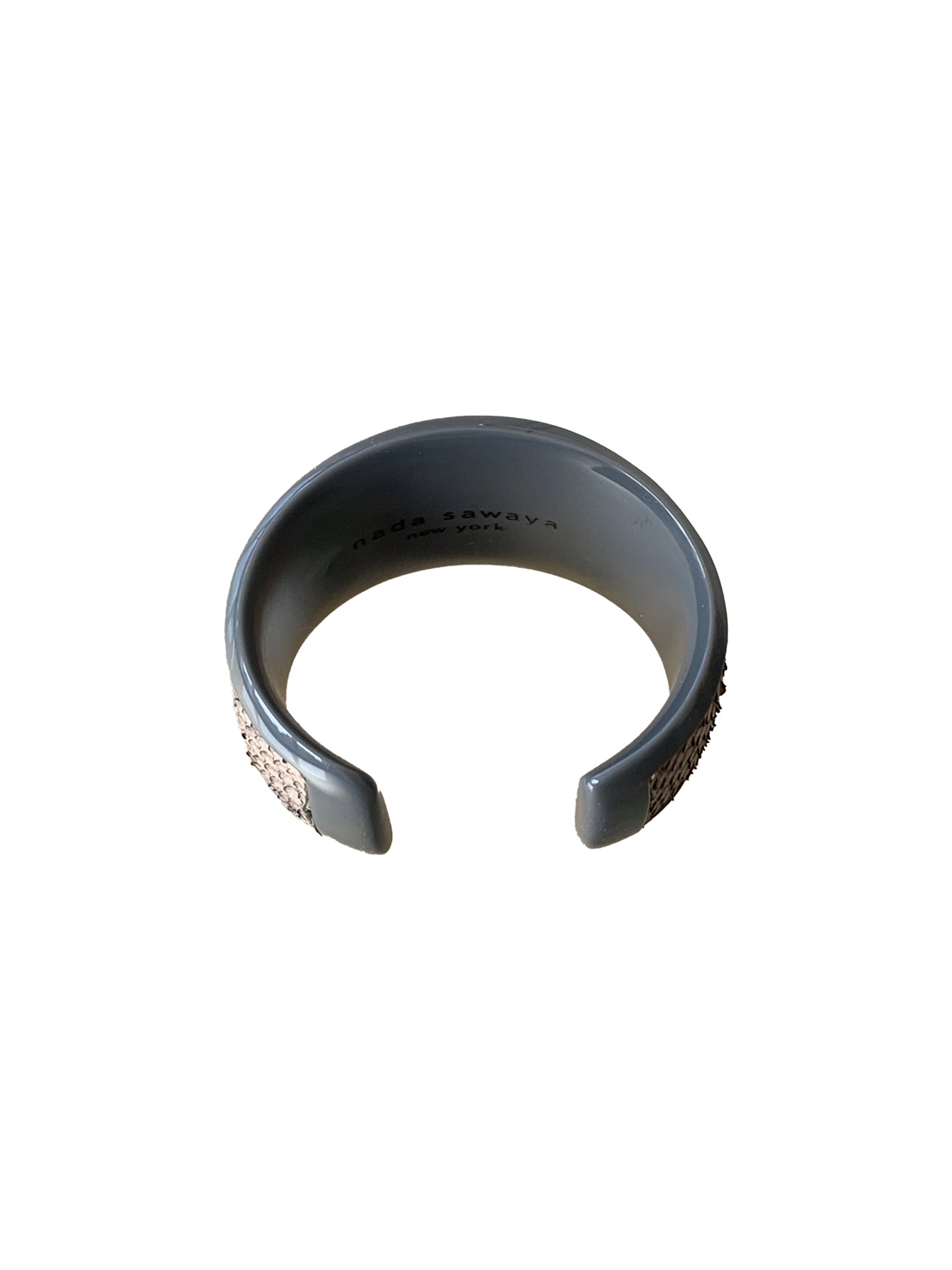 Resin Cuff Bracelet - Grey / Taupe