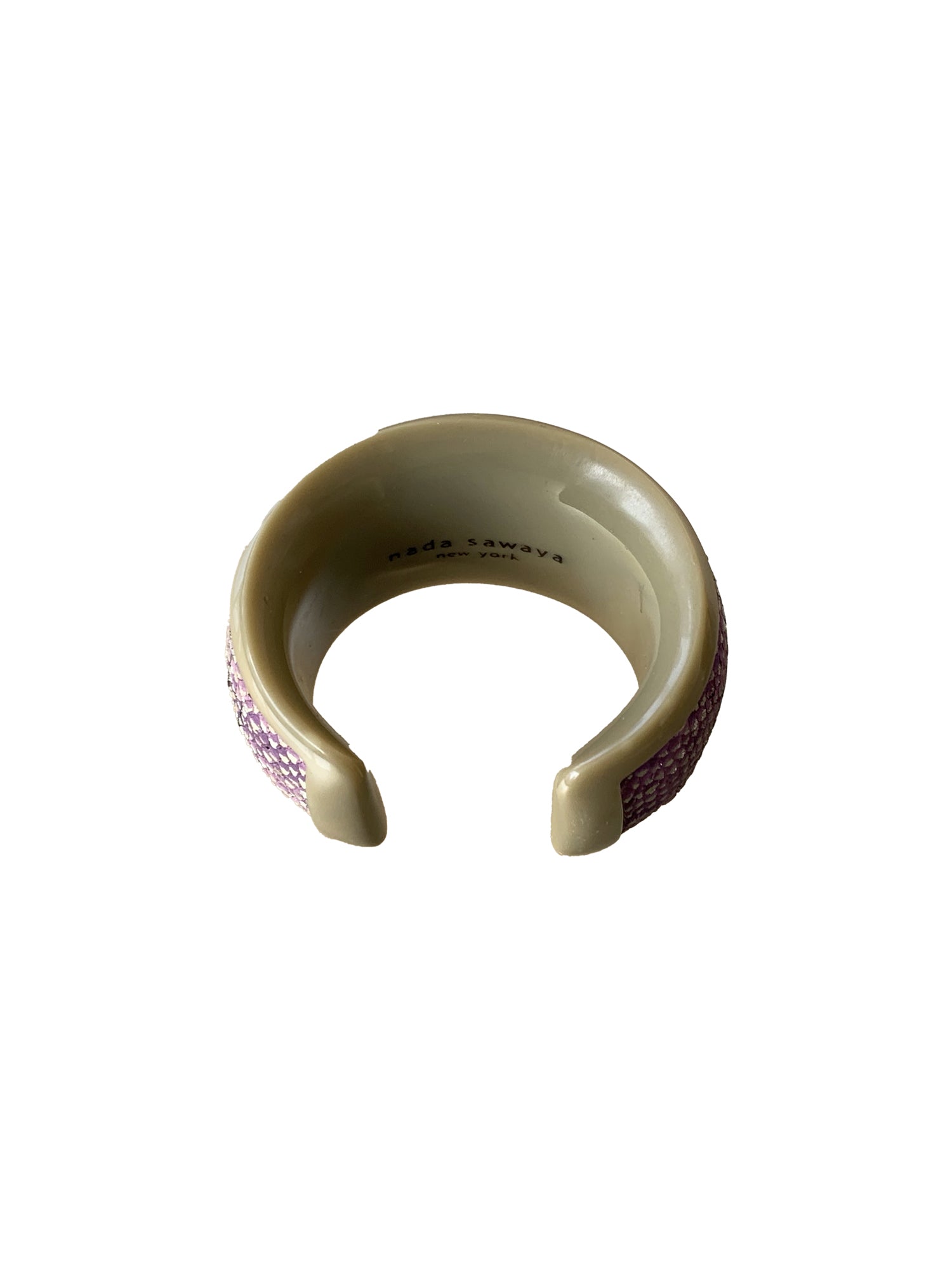 Resin Cuff Bracelet - Khaki / Taupe