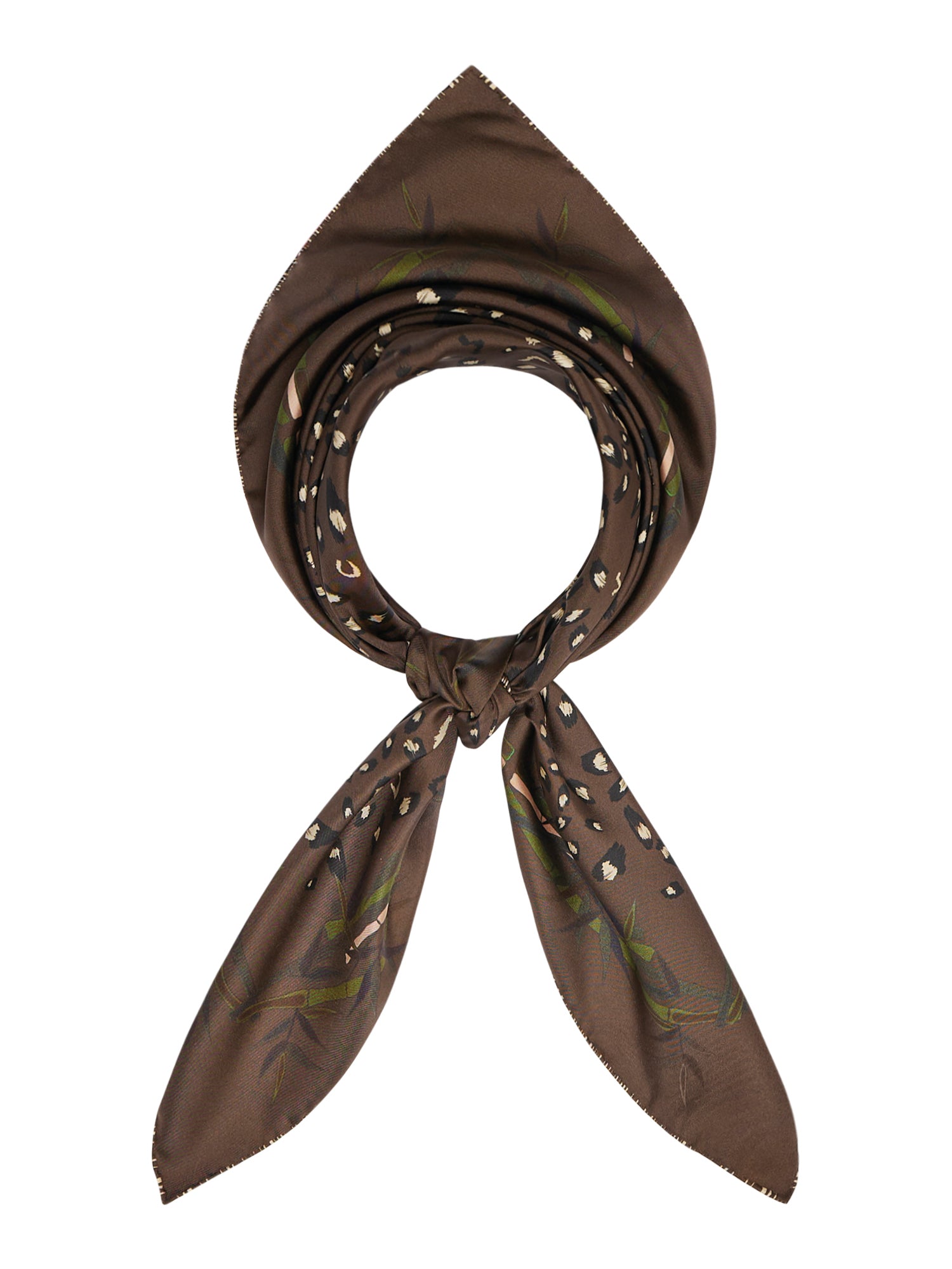 Reversible Silk 90x90  Square Scarf Animalier Print