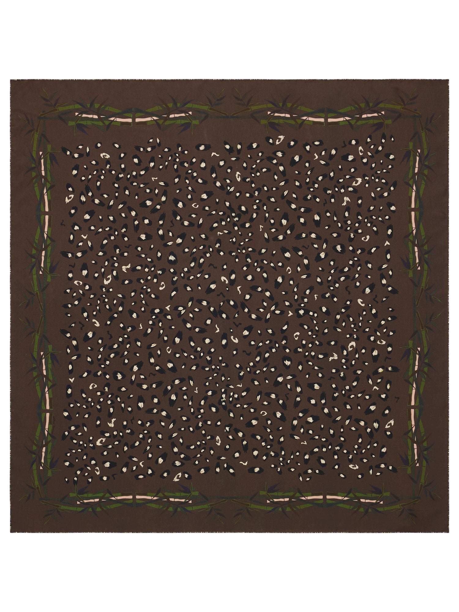 Reversible Silk 90x90  Square Scarf Animalier Print