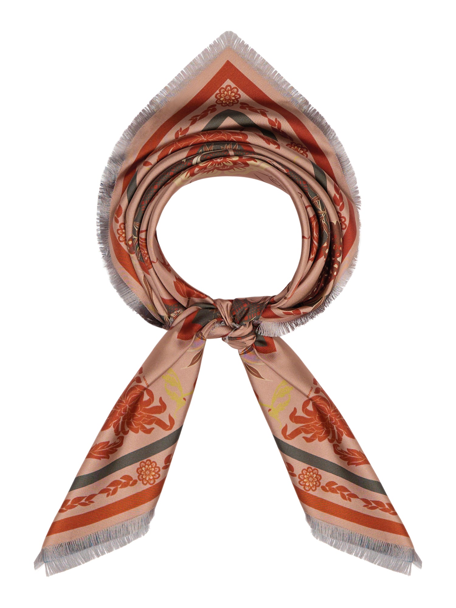 Reversible Silk 90x90  Square Scarf Panther Print