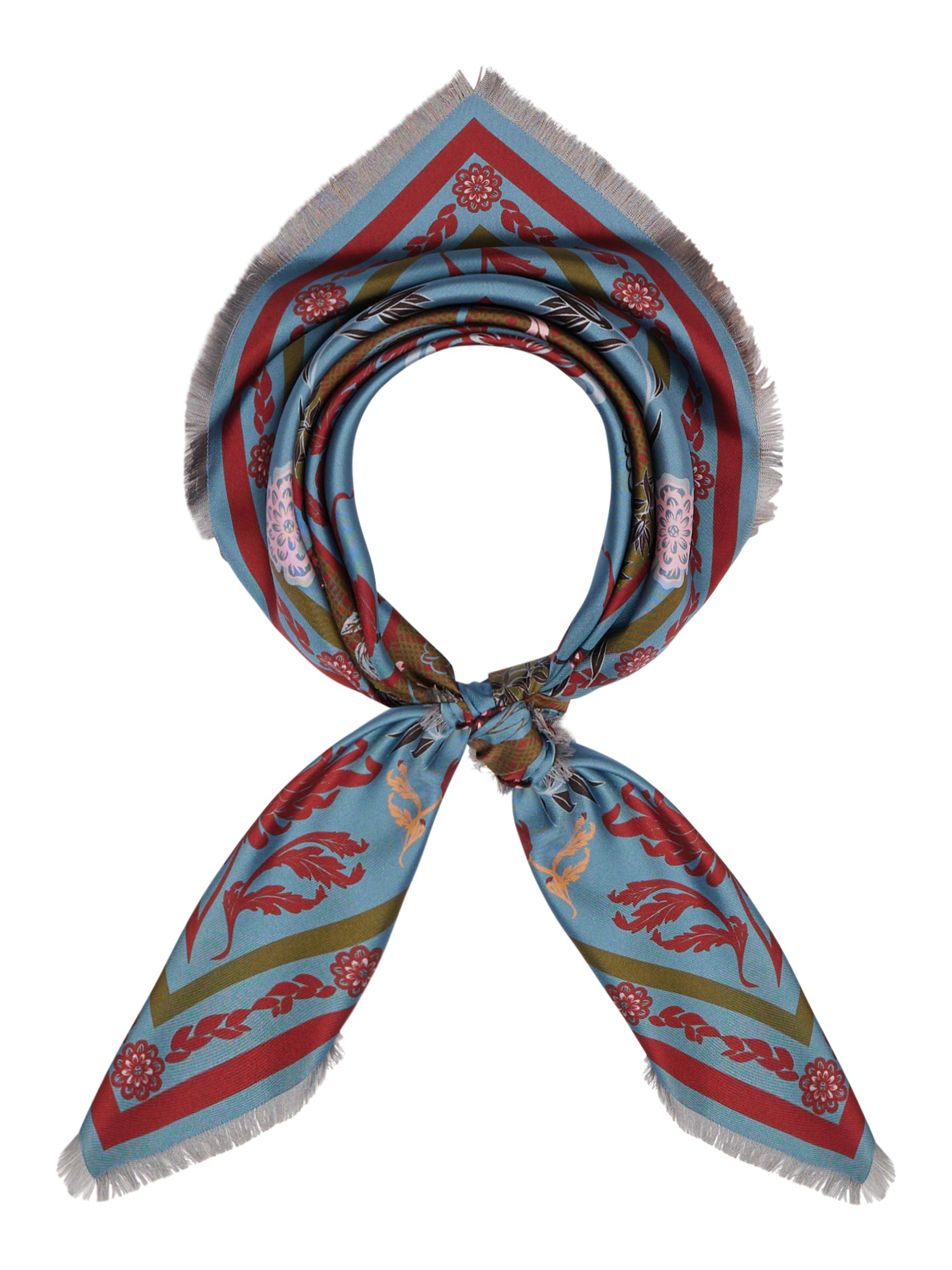 Reversible Silk 90x90  Square Scarf Panther Print