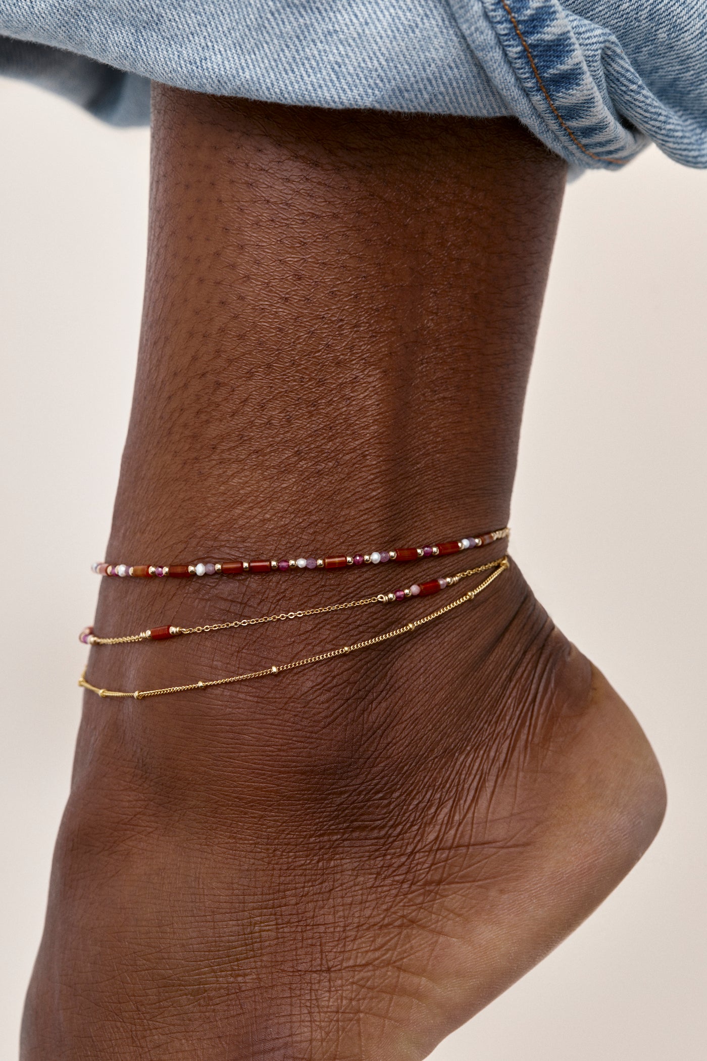 Lamee Ankle Chain - Tangerine