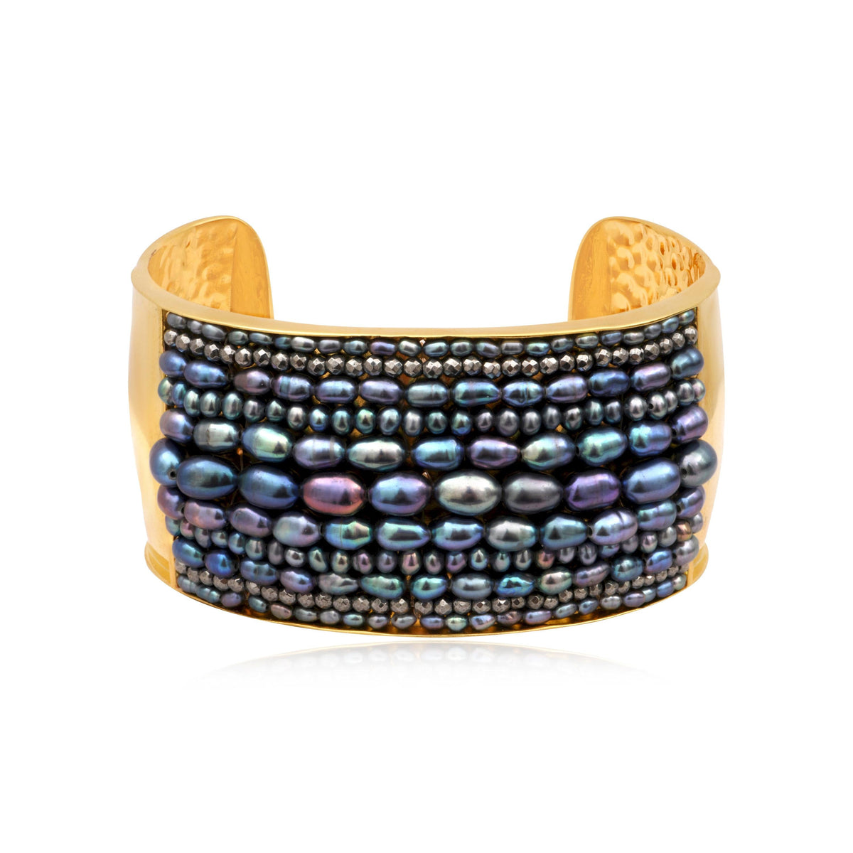 Dalila Wide Cuff Bracelet – black