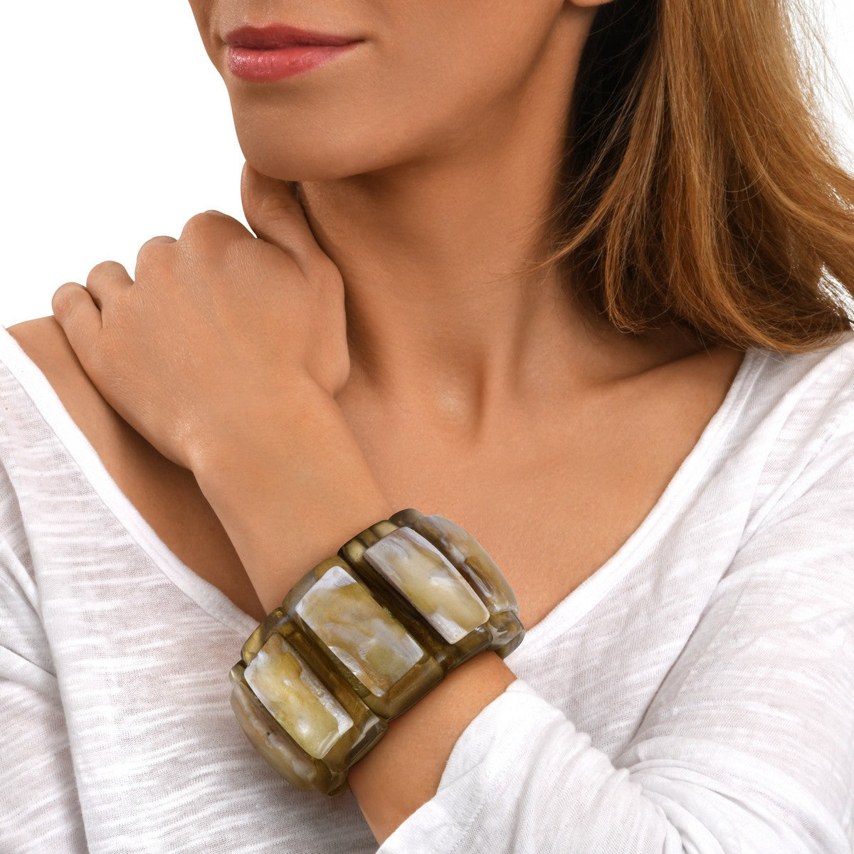 Laika Rectangular Cabochon Bracelet