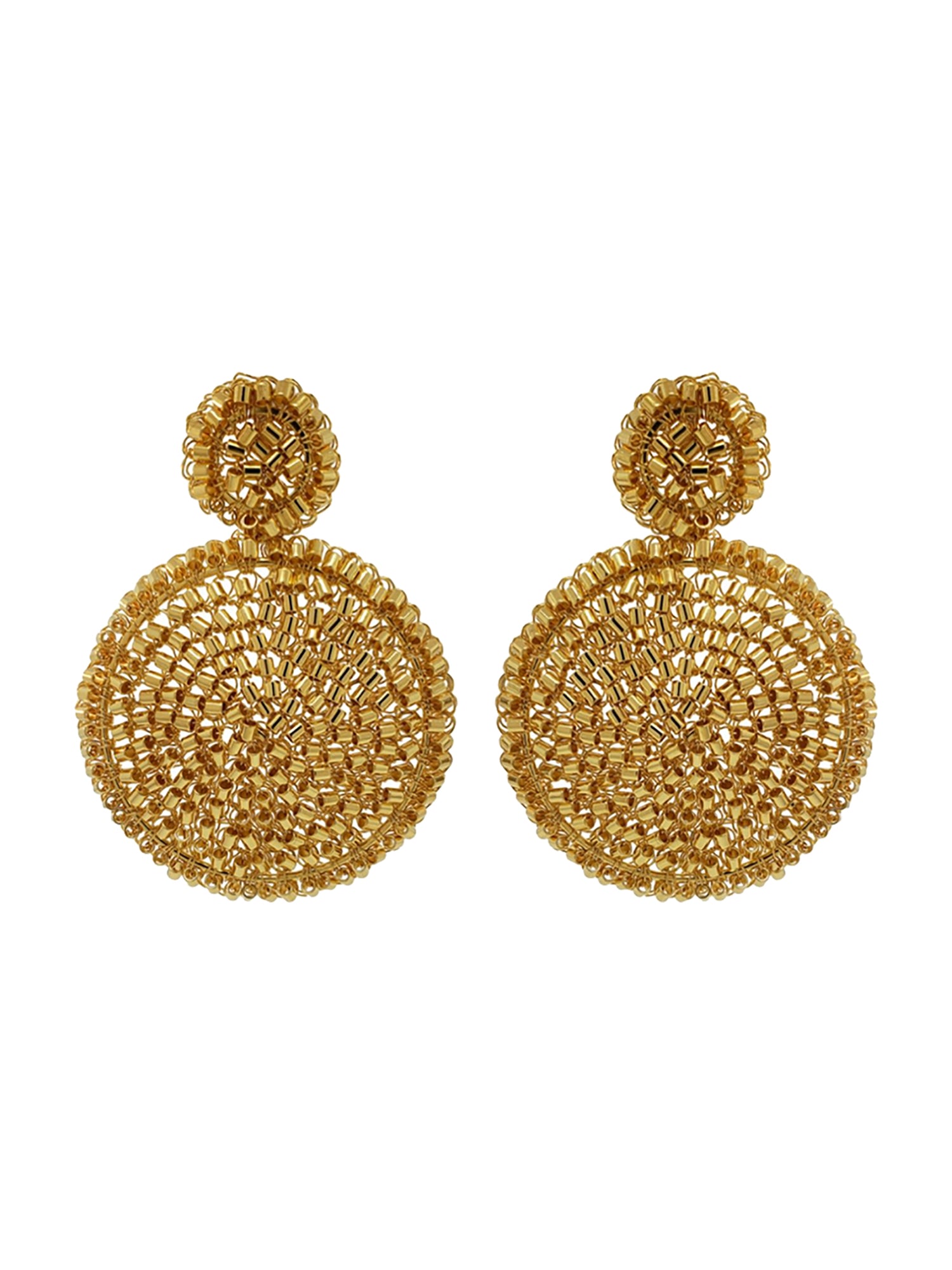 Dahlia Earrings - All Gold