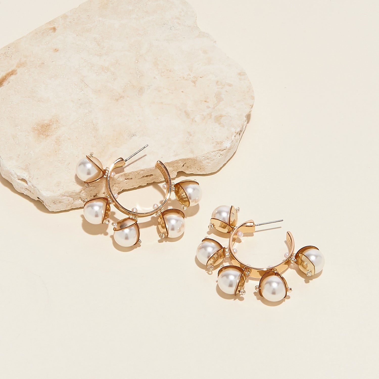 Mini Delfina Hoops - Blush