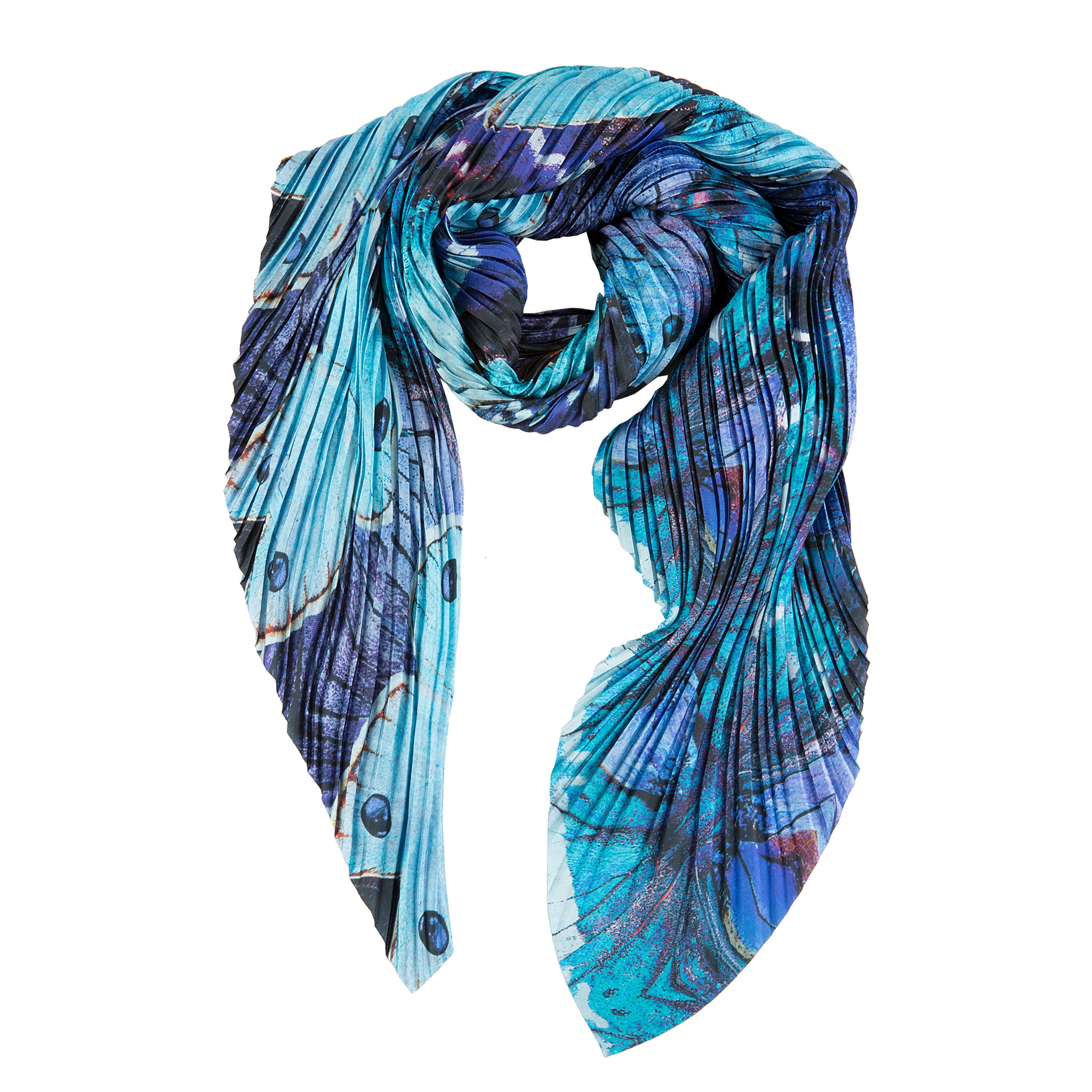 Butterflies Foulard — Blue