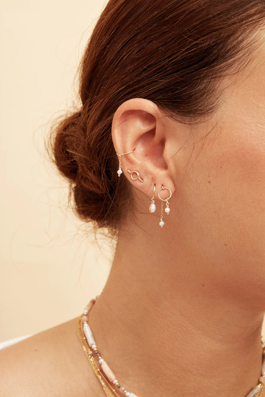 Earring Backing Stella - Fresh Water Pearl