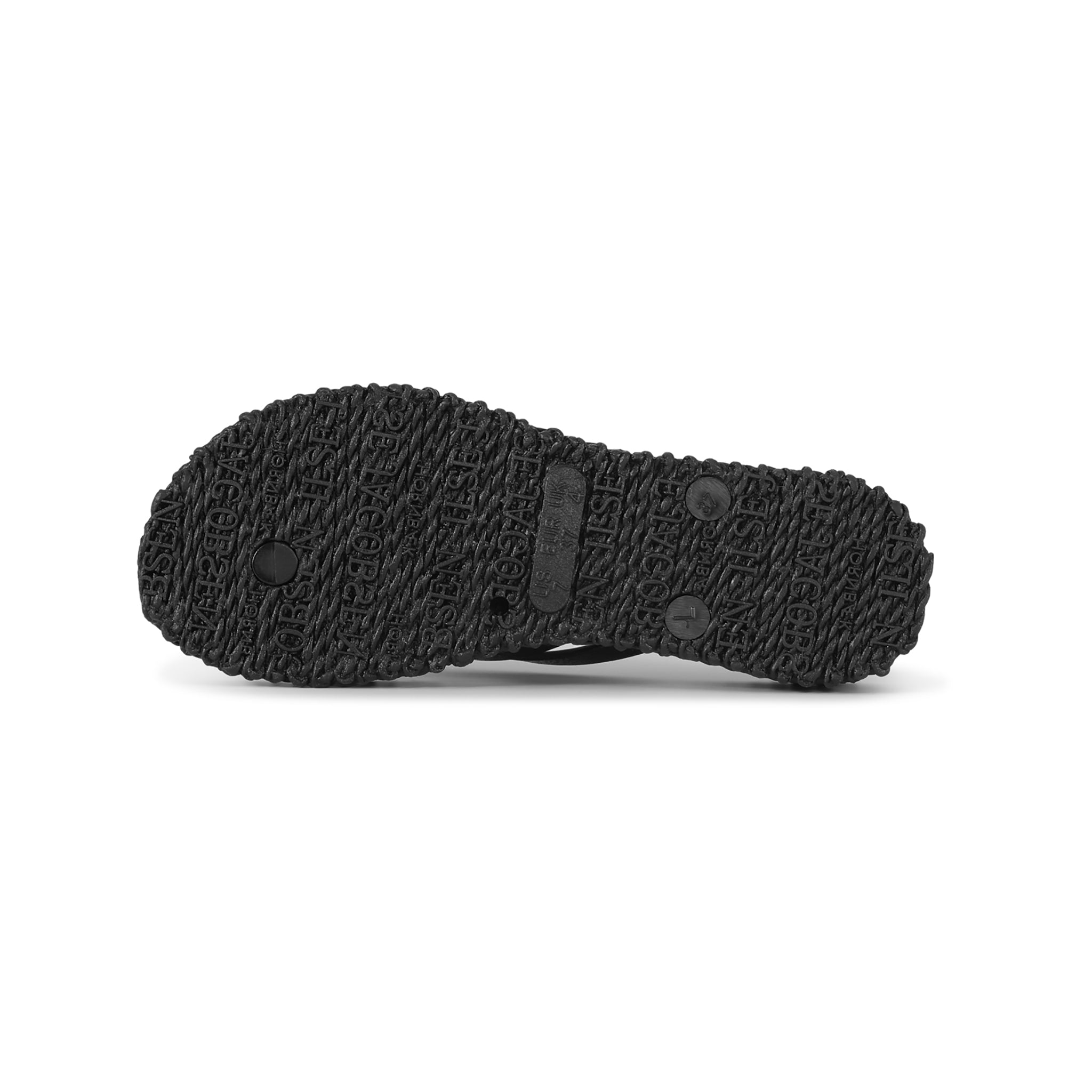 Flip Flop On Platform Sole - Black