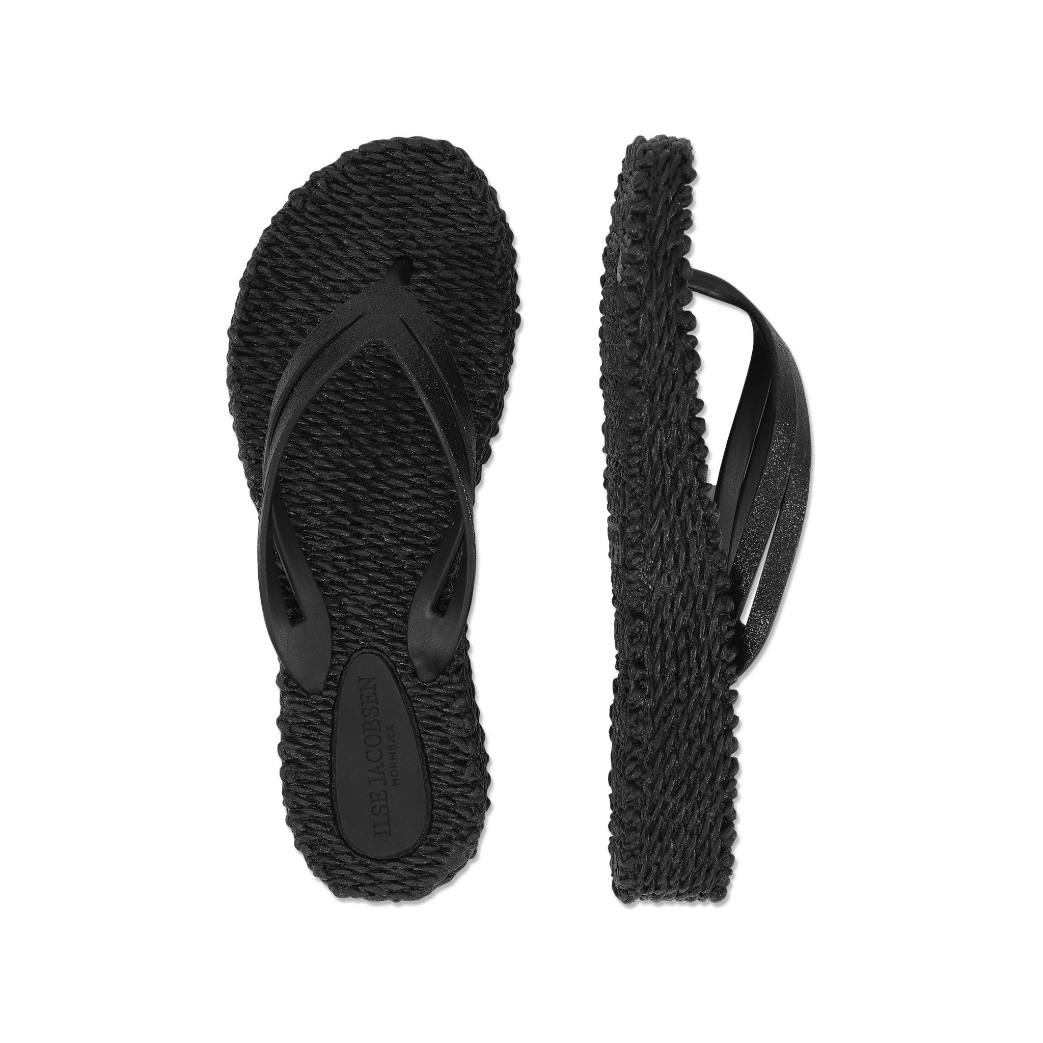 Flip Flop On Platform Sole - Black