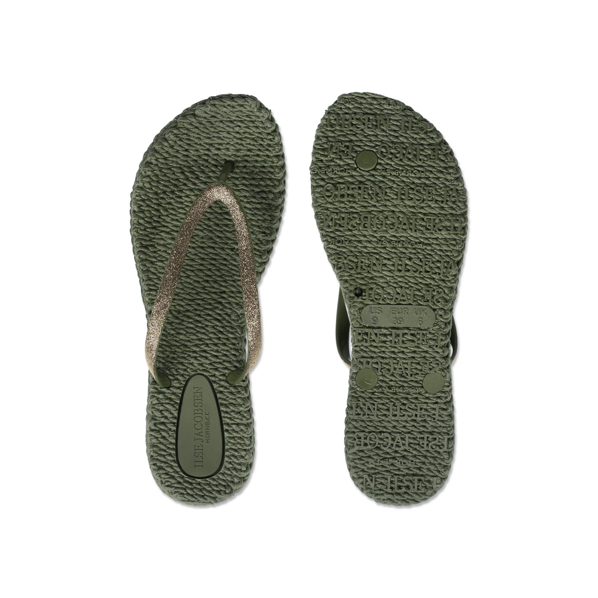 Flip Flop With Glitter - Army