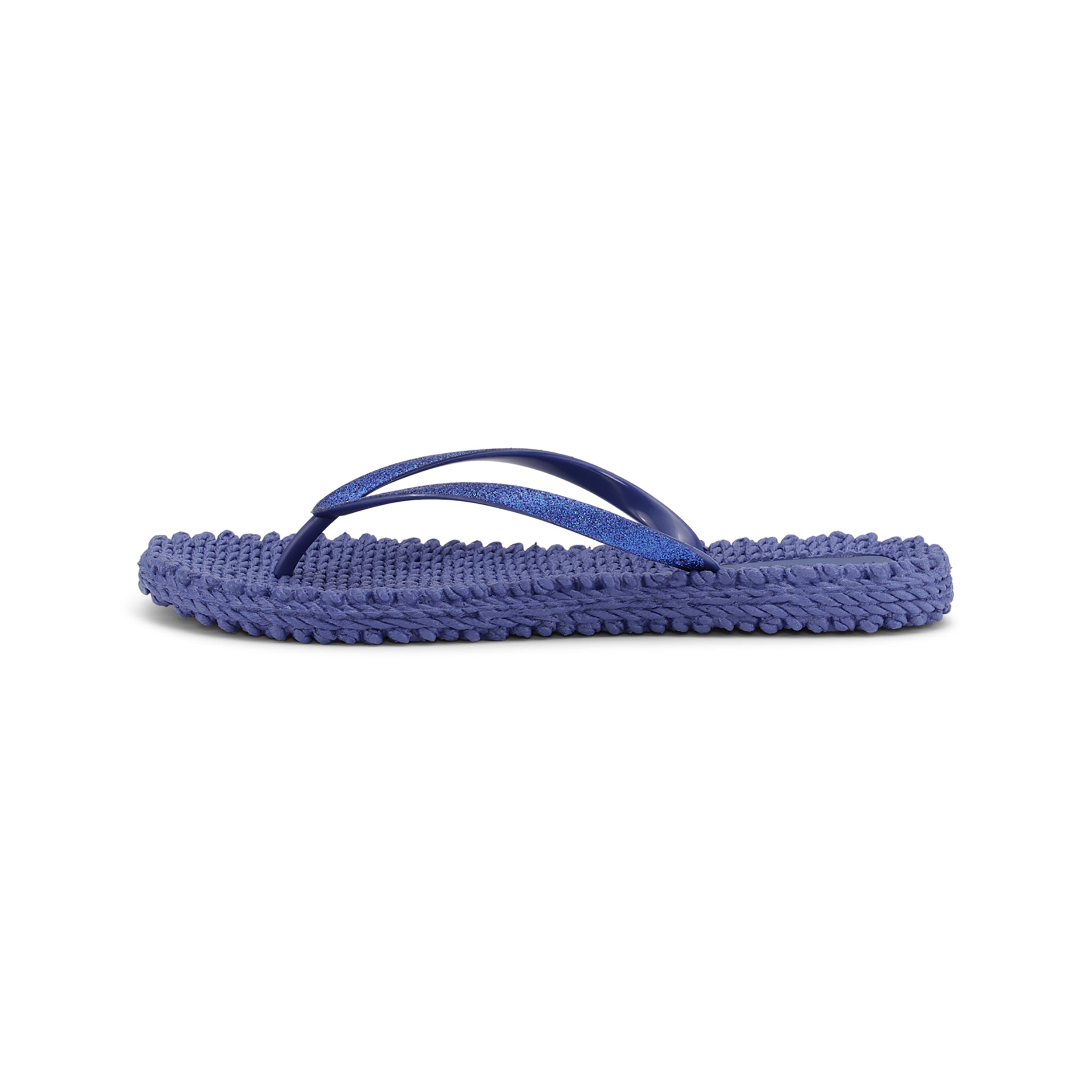Flip Flop With Glitter - Blue Web