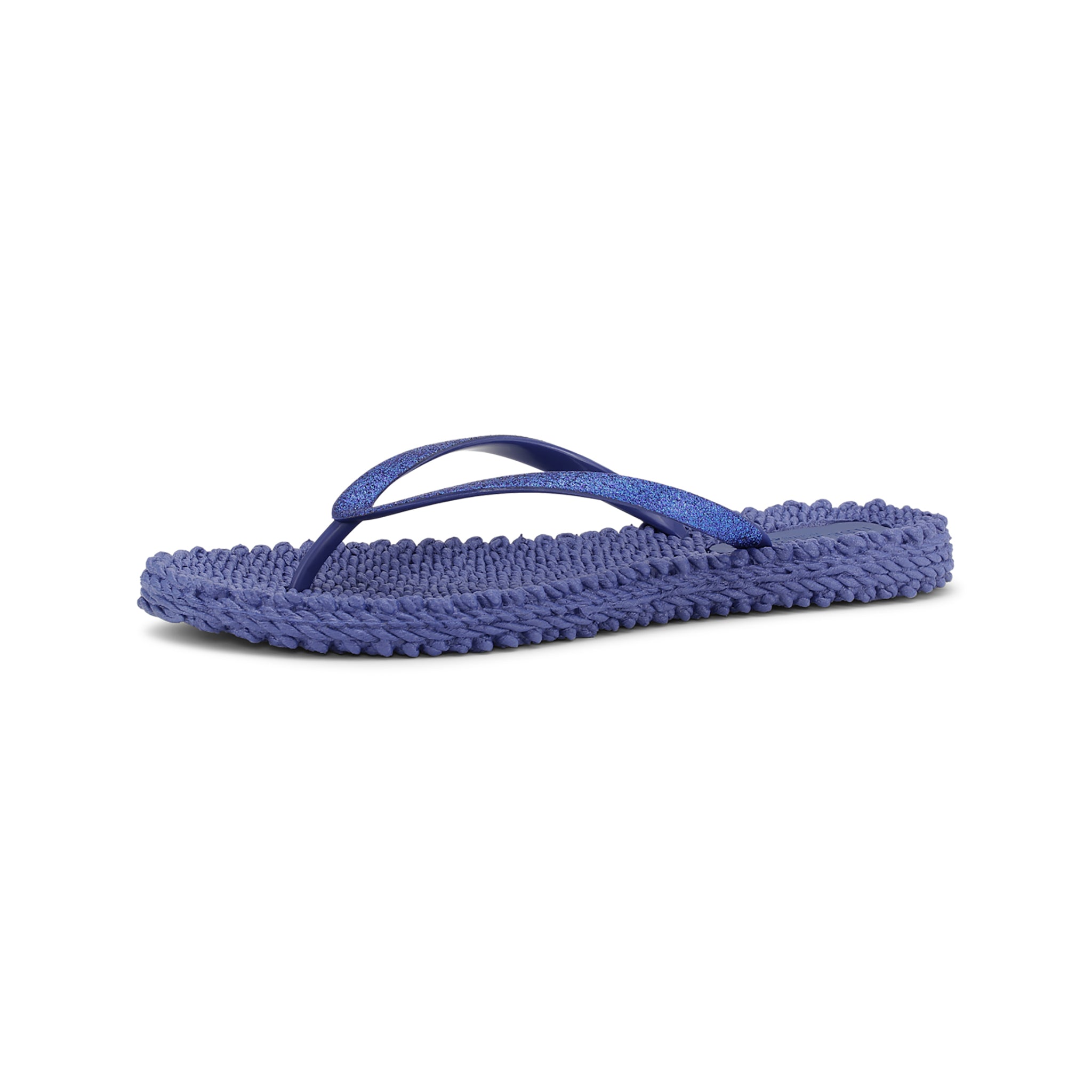 Flip Flop With Glitter - Blue Web