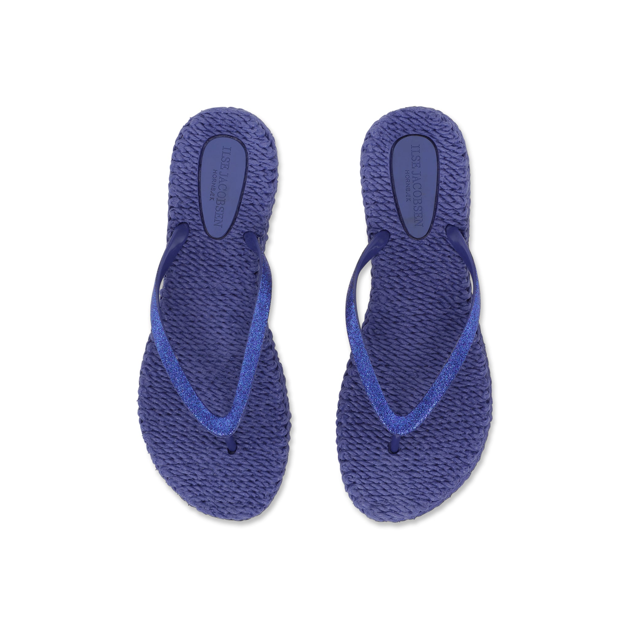 Flip Flop With Glitter - Blue Web