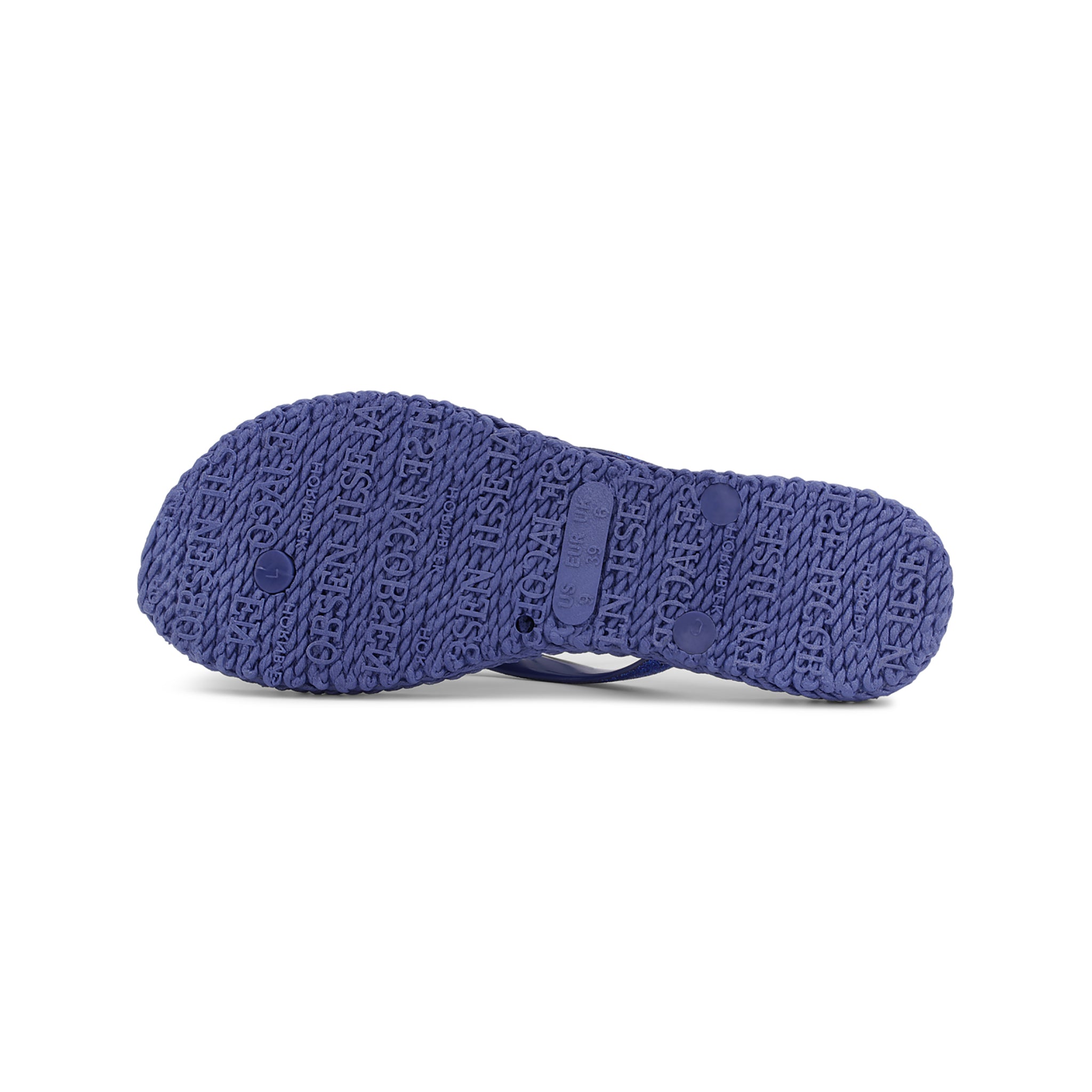 Flip Flop With Glitter - Blue Web