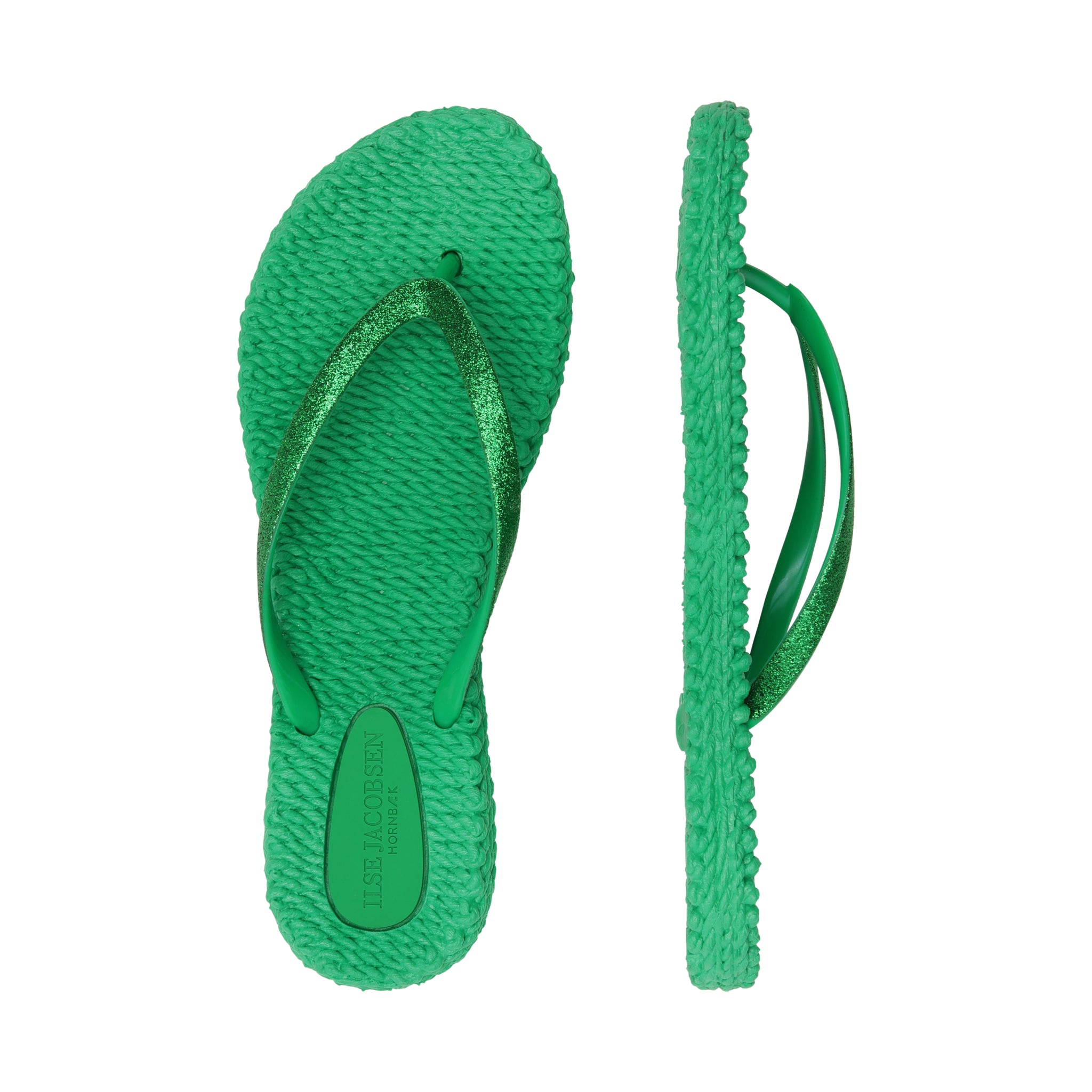 Flip Flop With Glitter - Fern Green