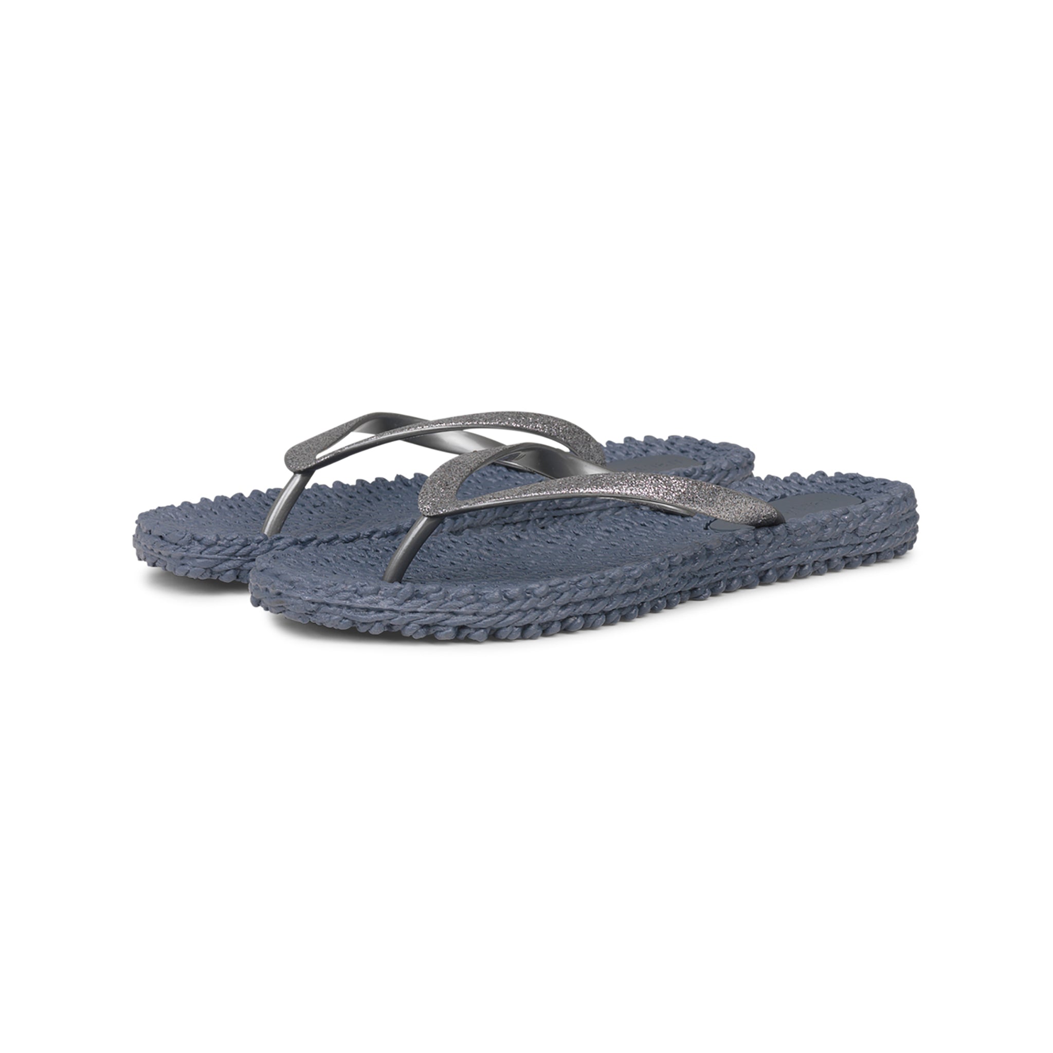 Flip Flop With Glitter - Grey