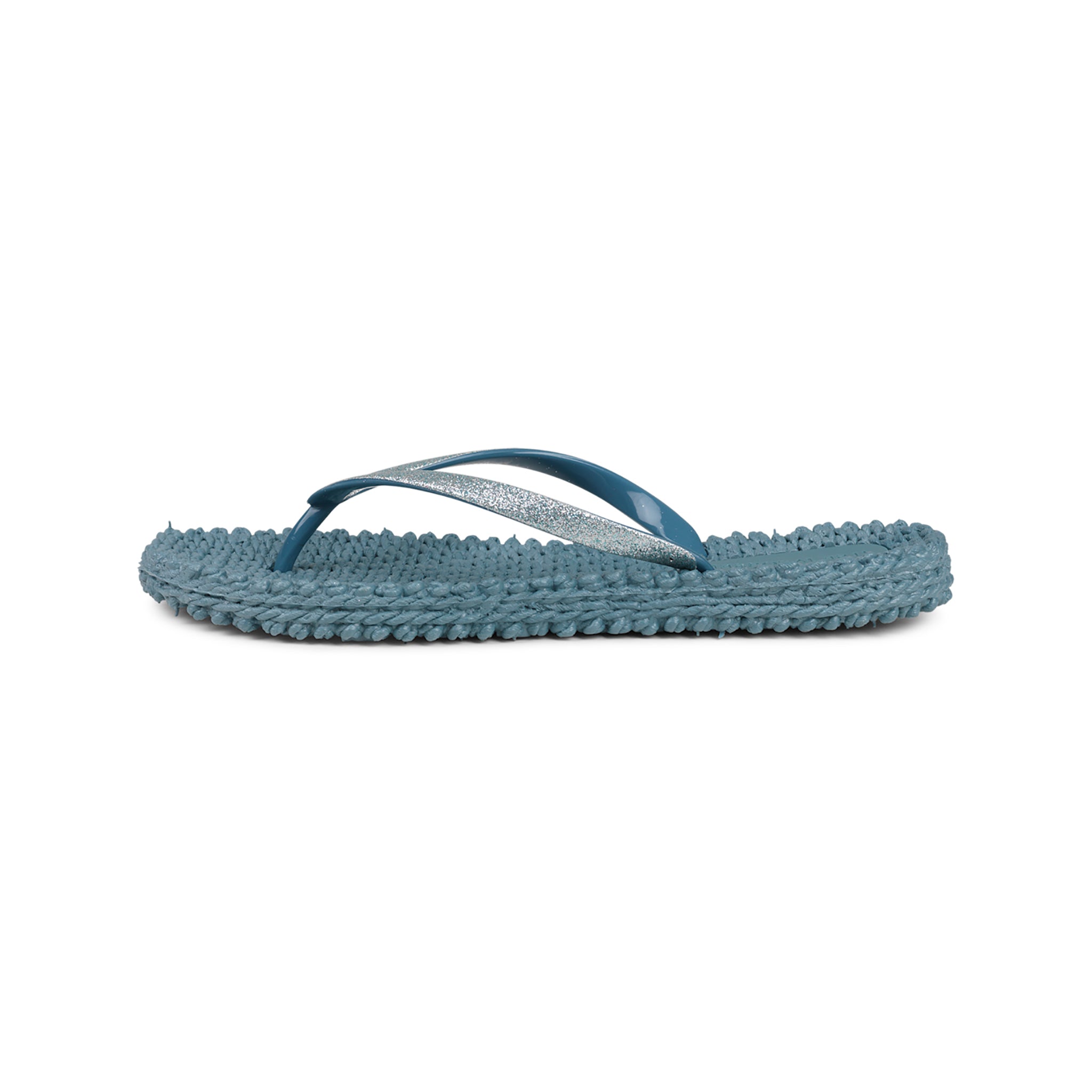 Flip Flop With Glitter - Lichen Blue