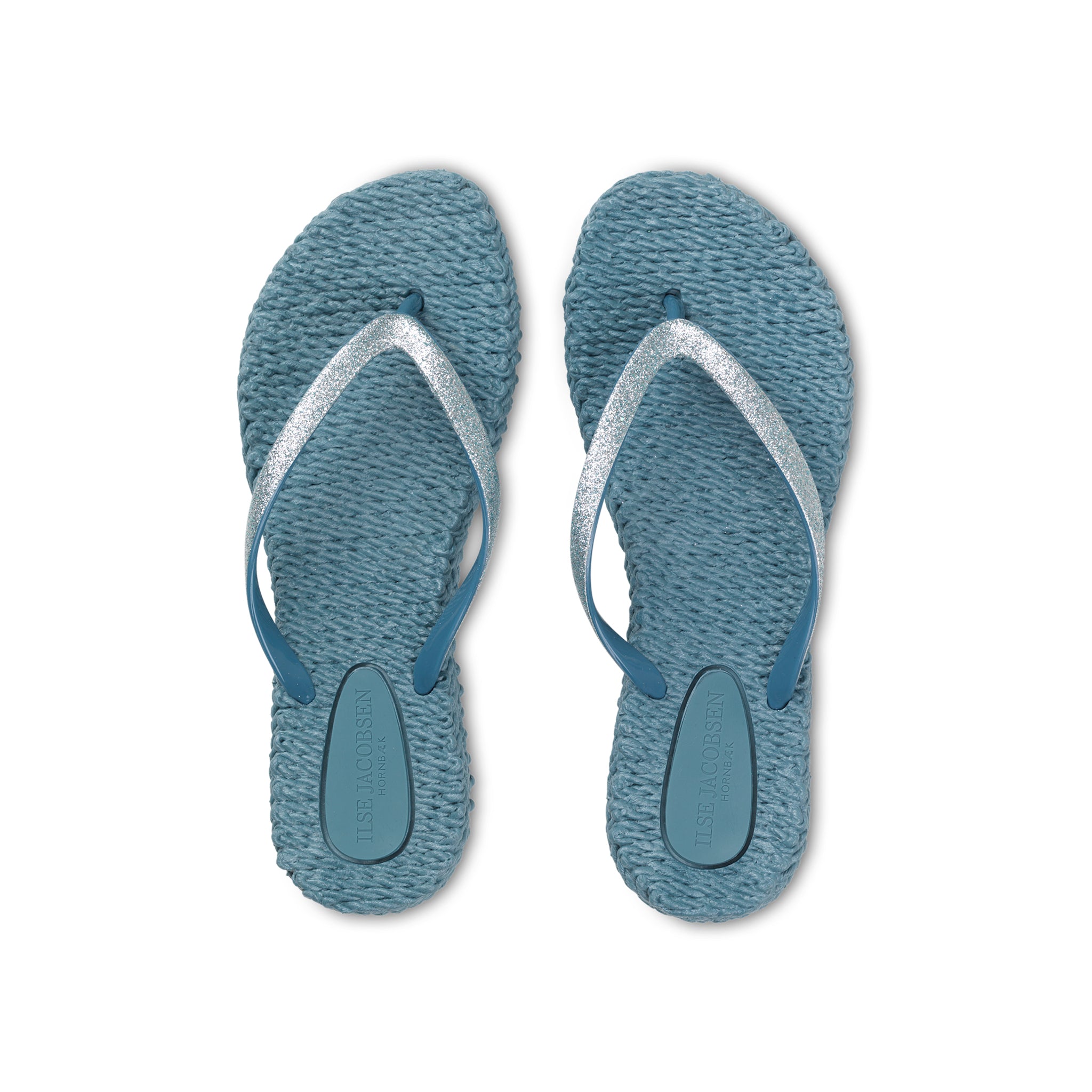 Flip Flop With Glitter - Lichen Blue