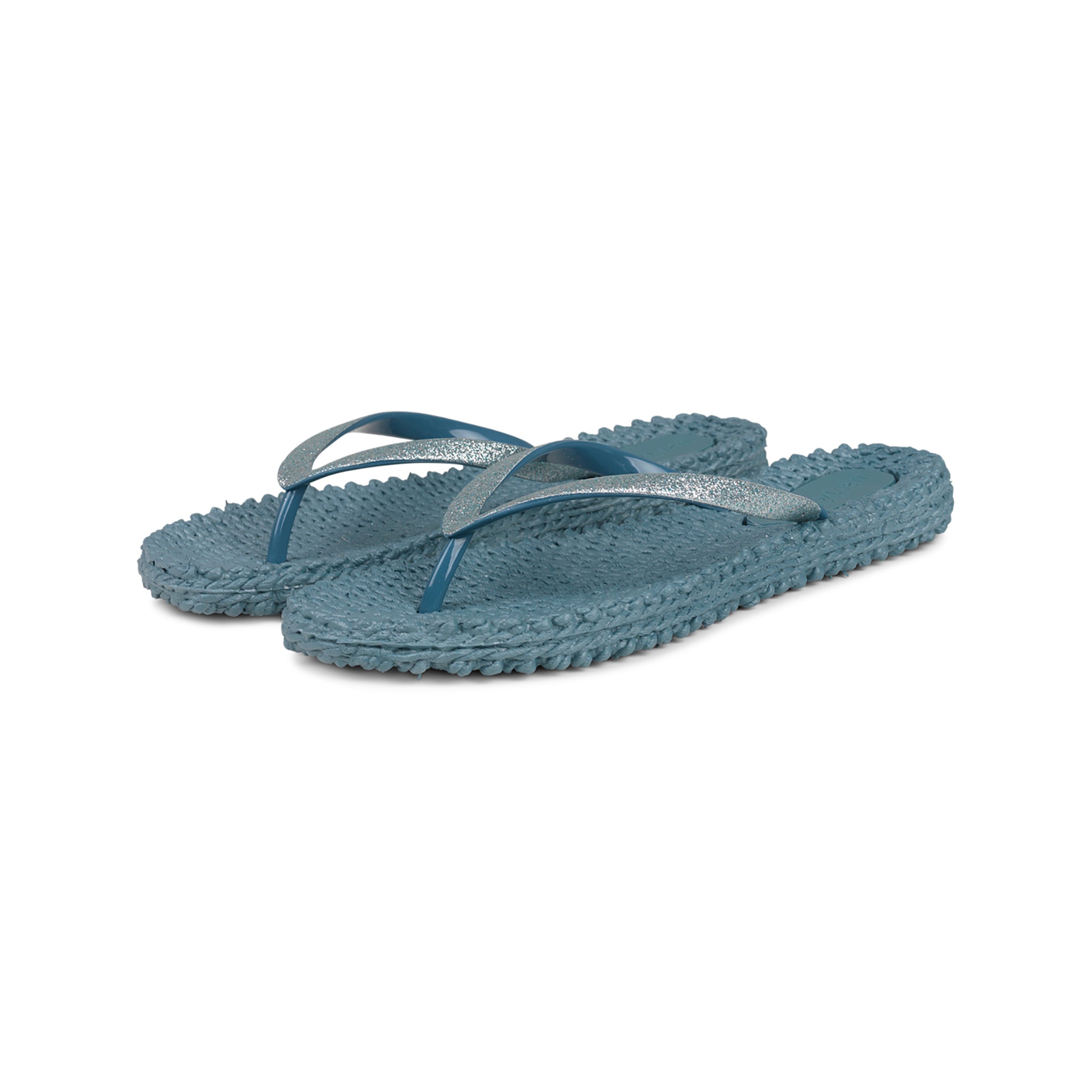 Flip Flop With Glitter - Lichen Blue