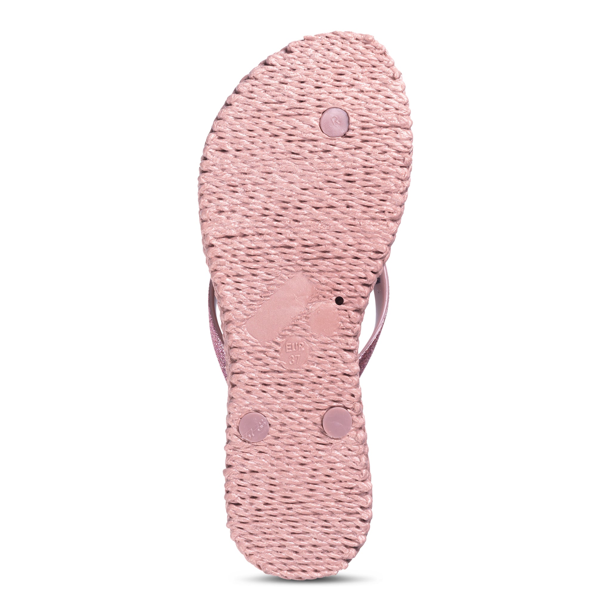 Flip Flop With Glitter - Misty Rose