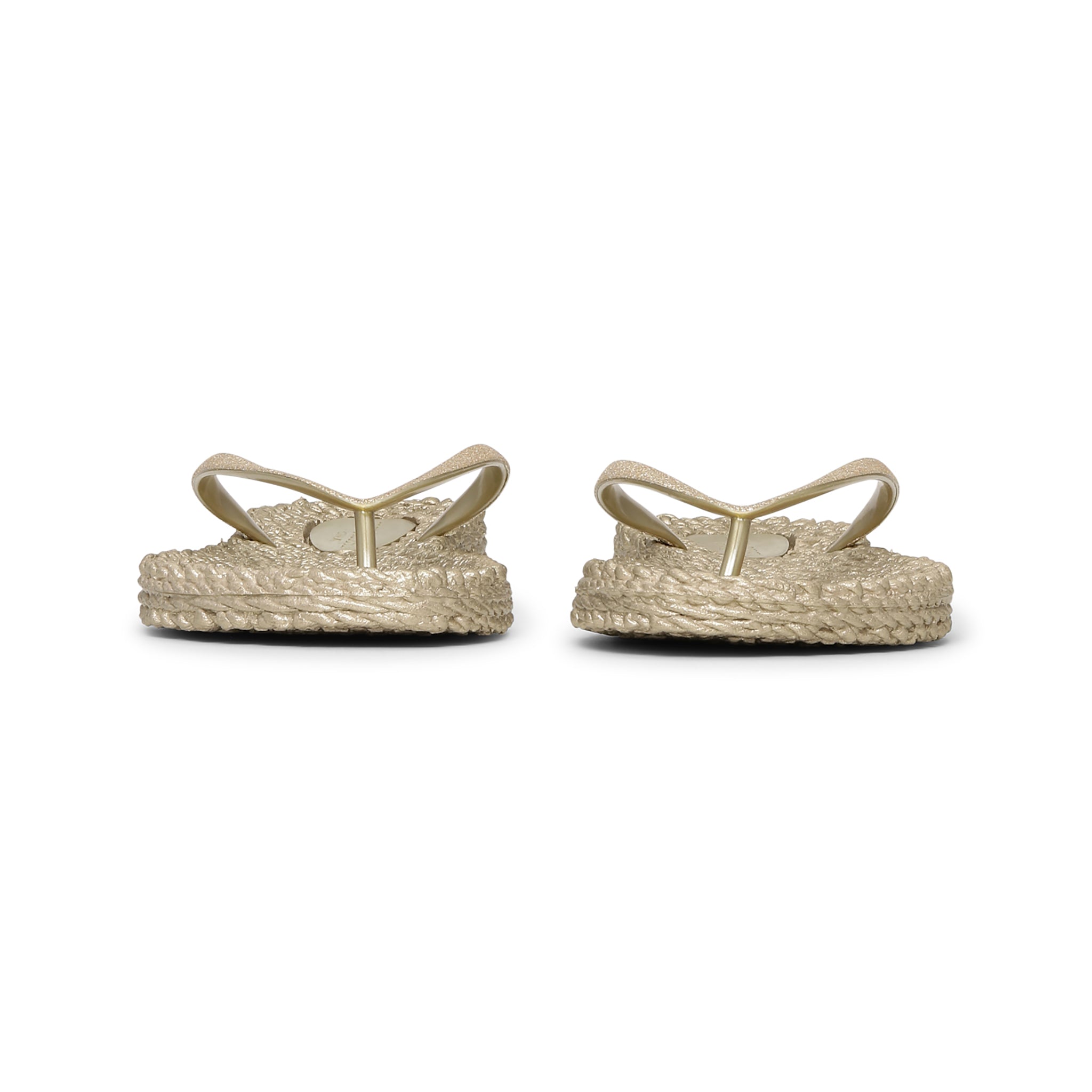 Flip Flop With Glitter - Platin