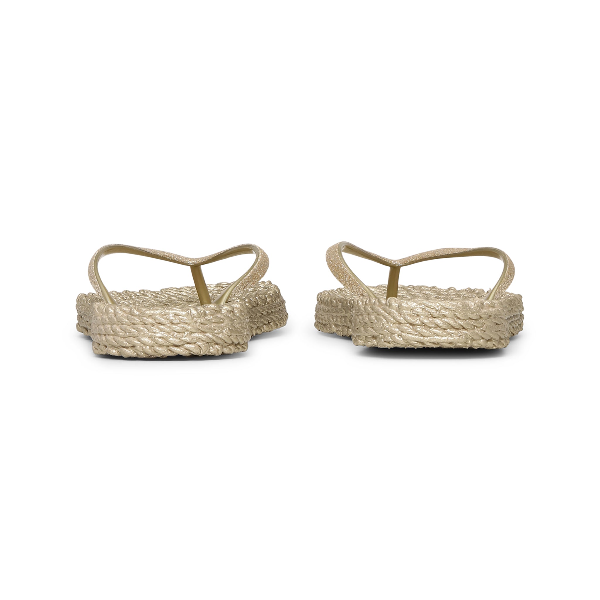 Flip Flop With Glitter - Platin