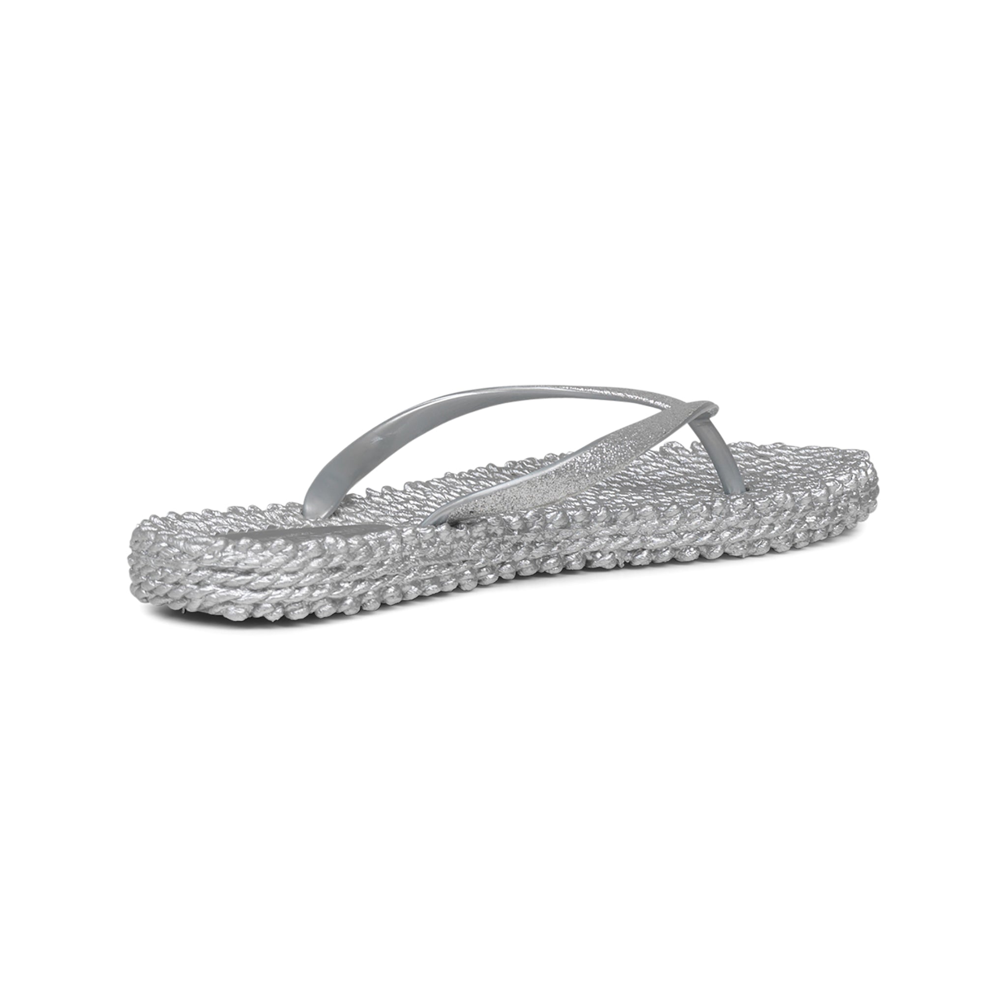 Flip Flop With Glitter - Silver