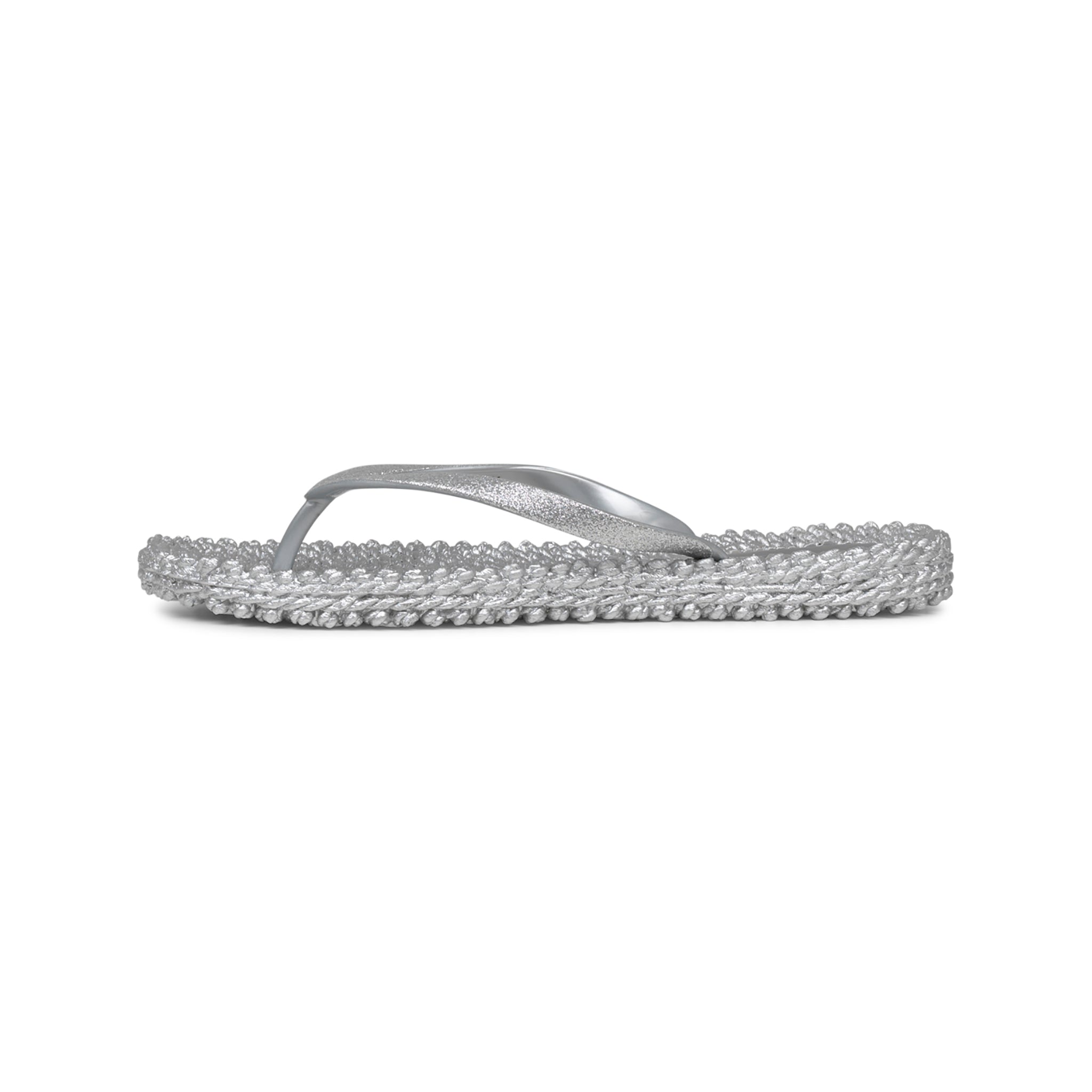 Flip Flop With Glitter - Silver