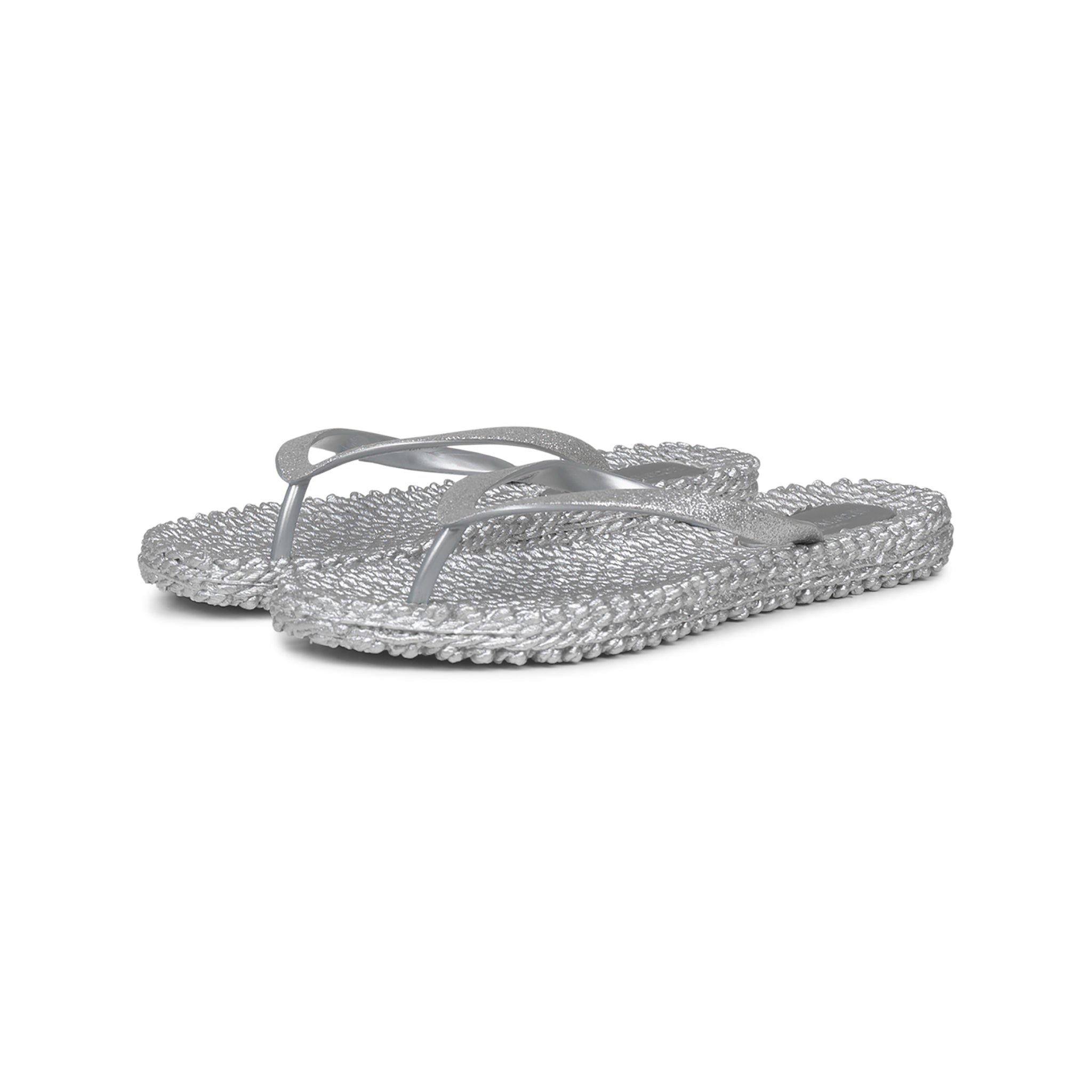Flip Flop With Glitter - Silver