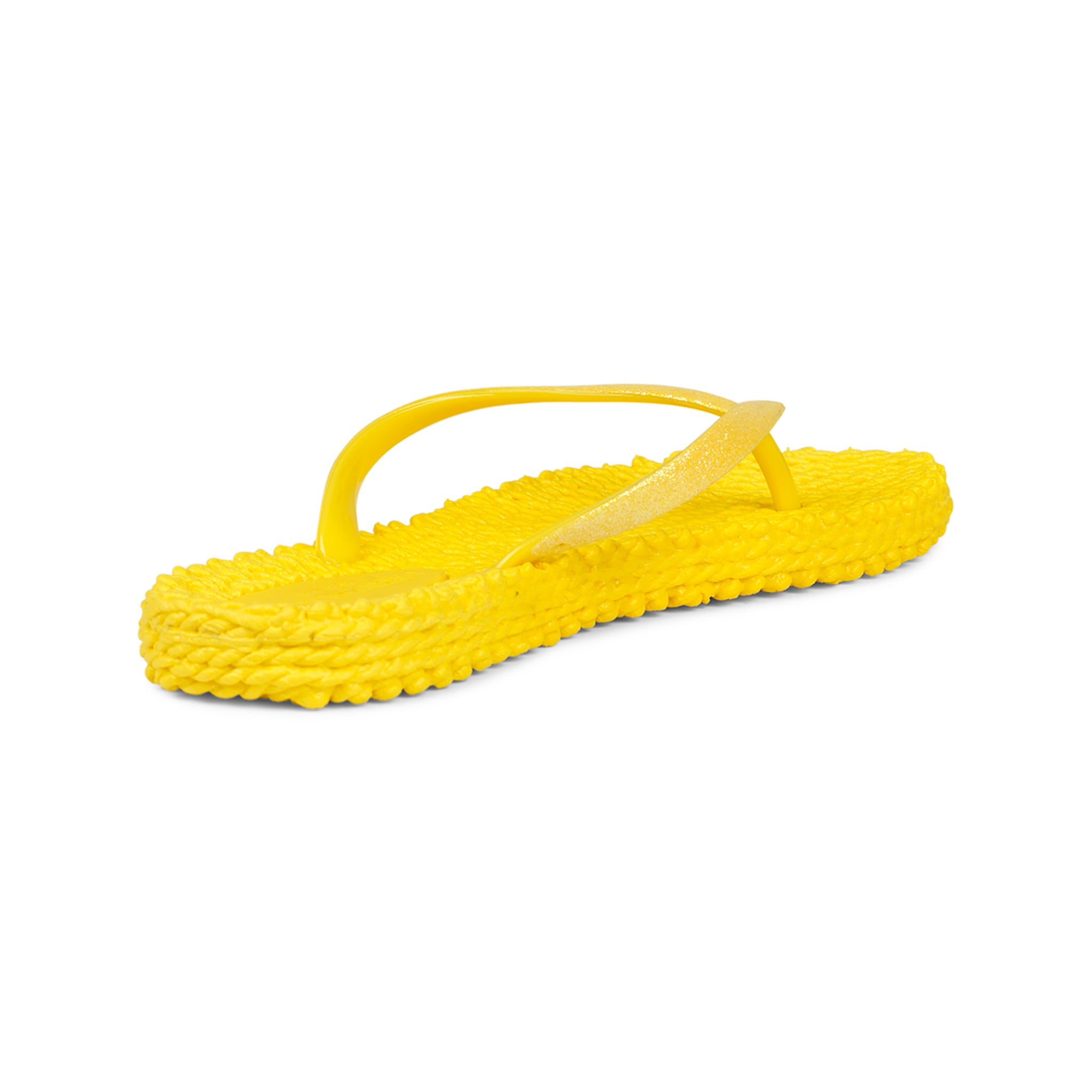 Flip Flop With Glitter - Yellow