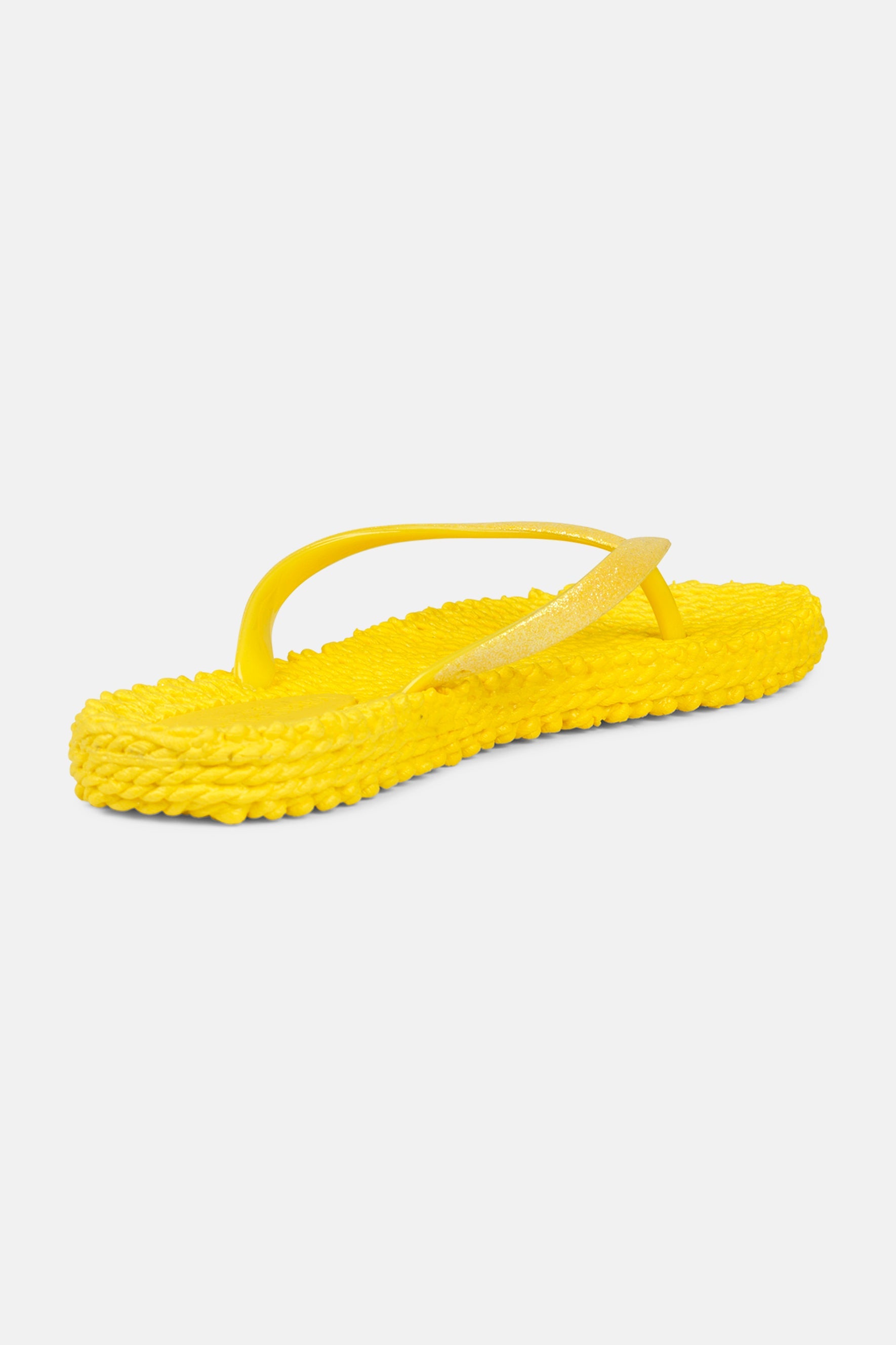 Flip Flop With Glitter - Yellow