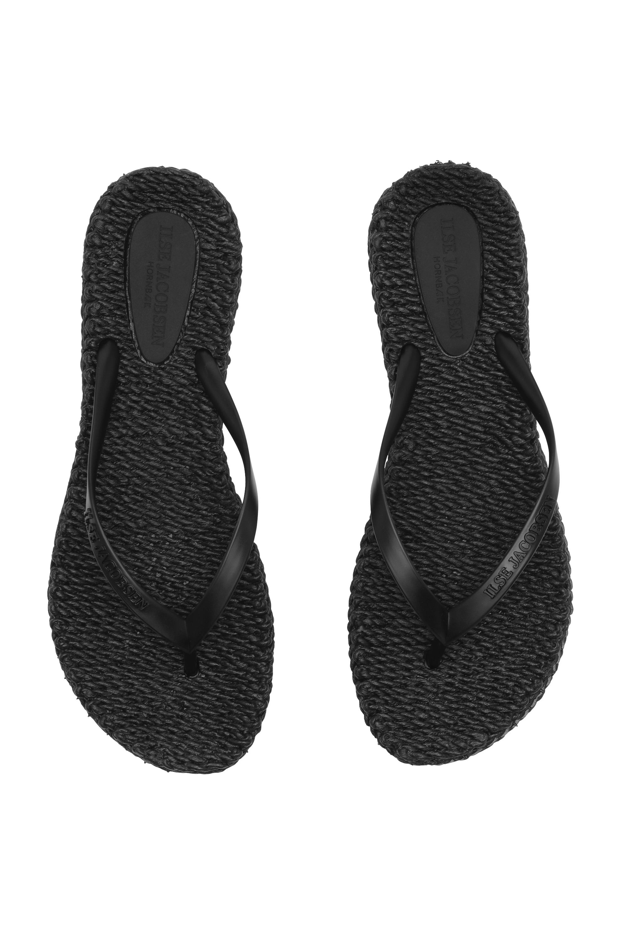 Flip Flop With Logo - Black