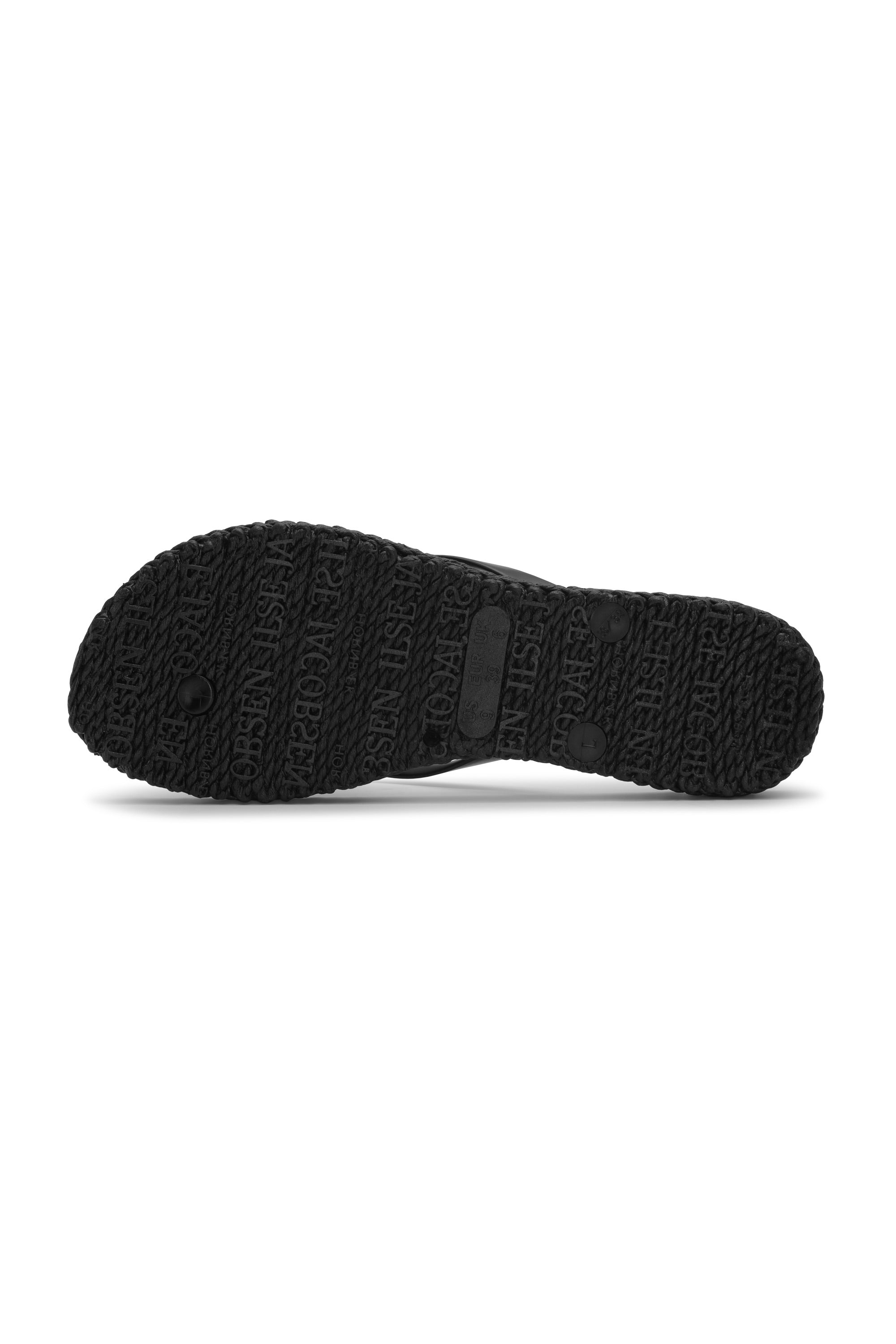 Flip Flop With Logo - Black