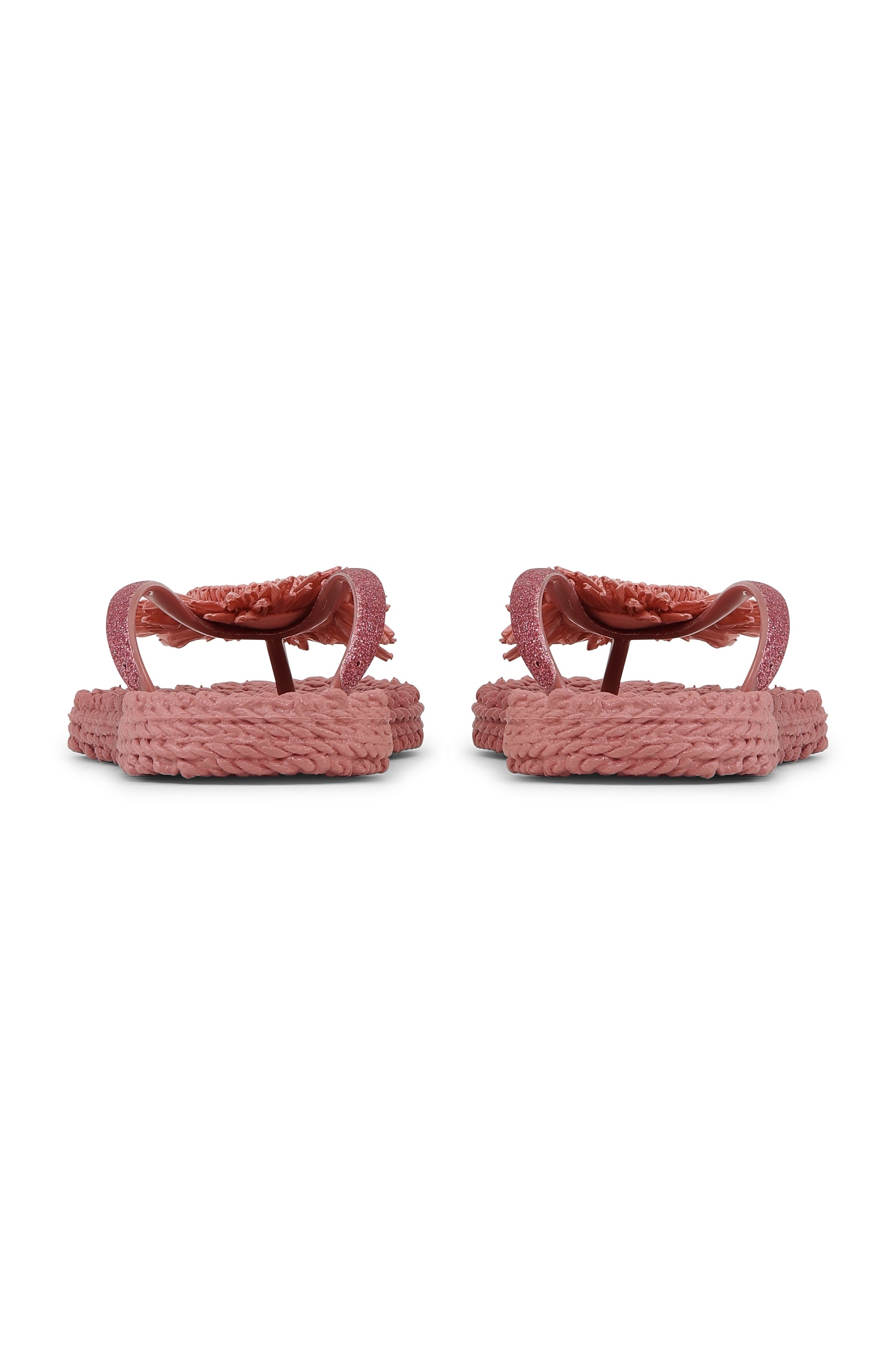 Flip Flop With Flower - Rouge
