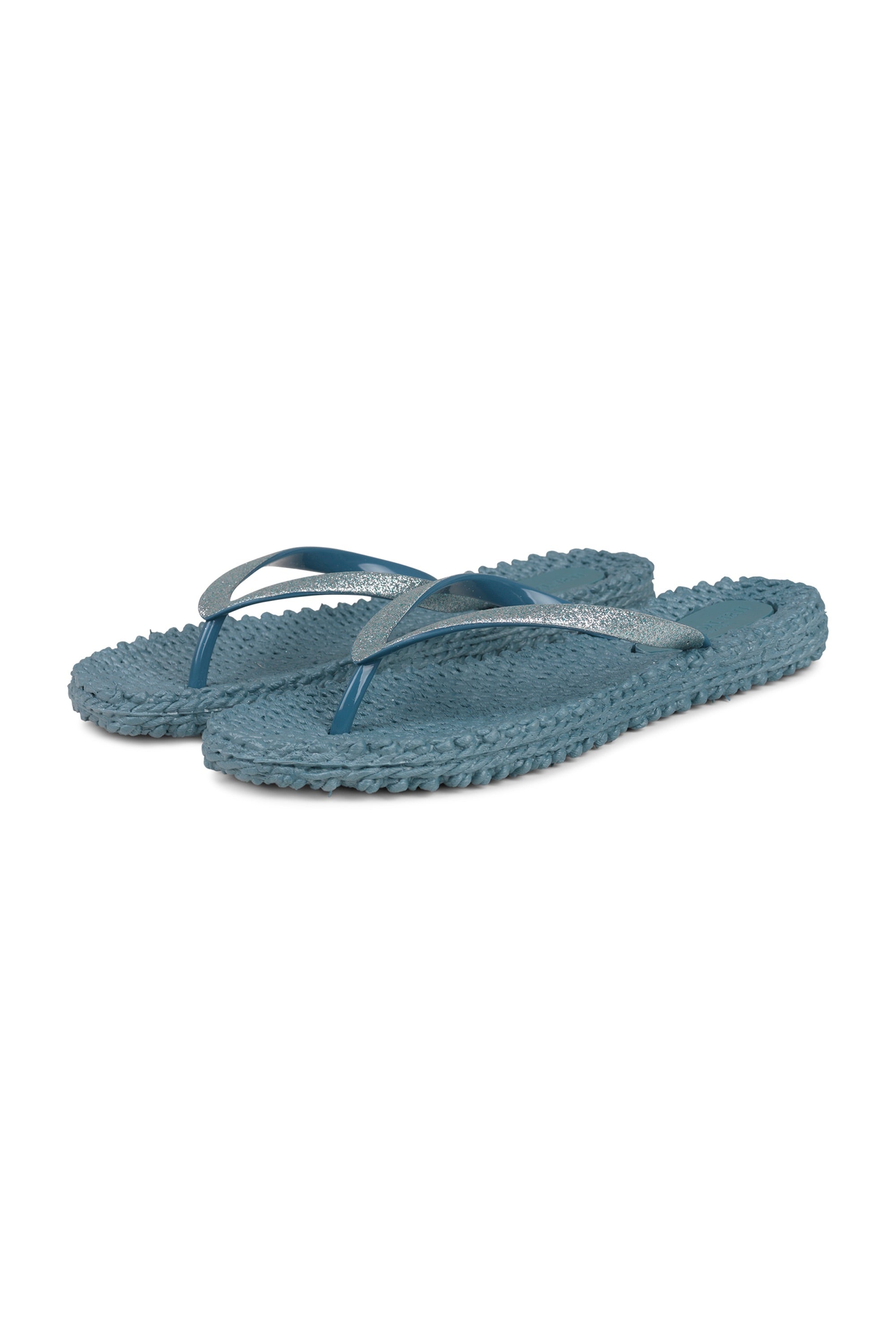 Flip Flop With Glitter - Lichen Blue
